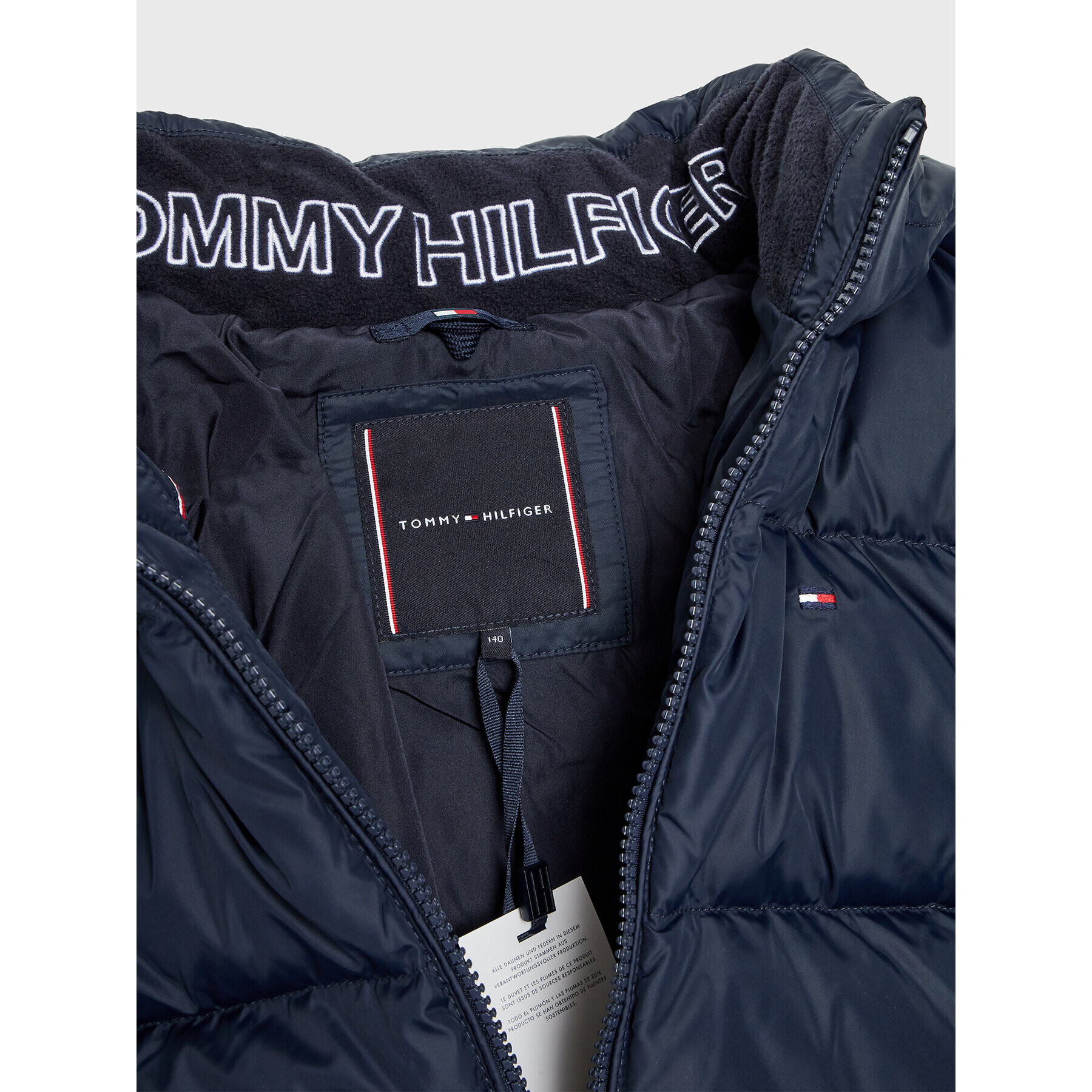 Tommy Hilfiger Пухено яке Essential Down KB0KB07517 D Тъмносин Regular Fit - Pepit.bg