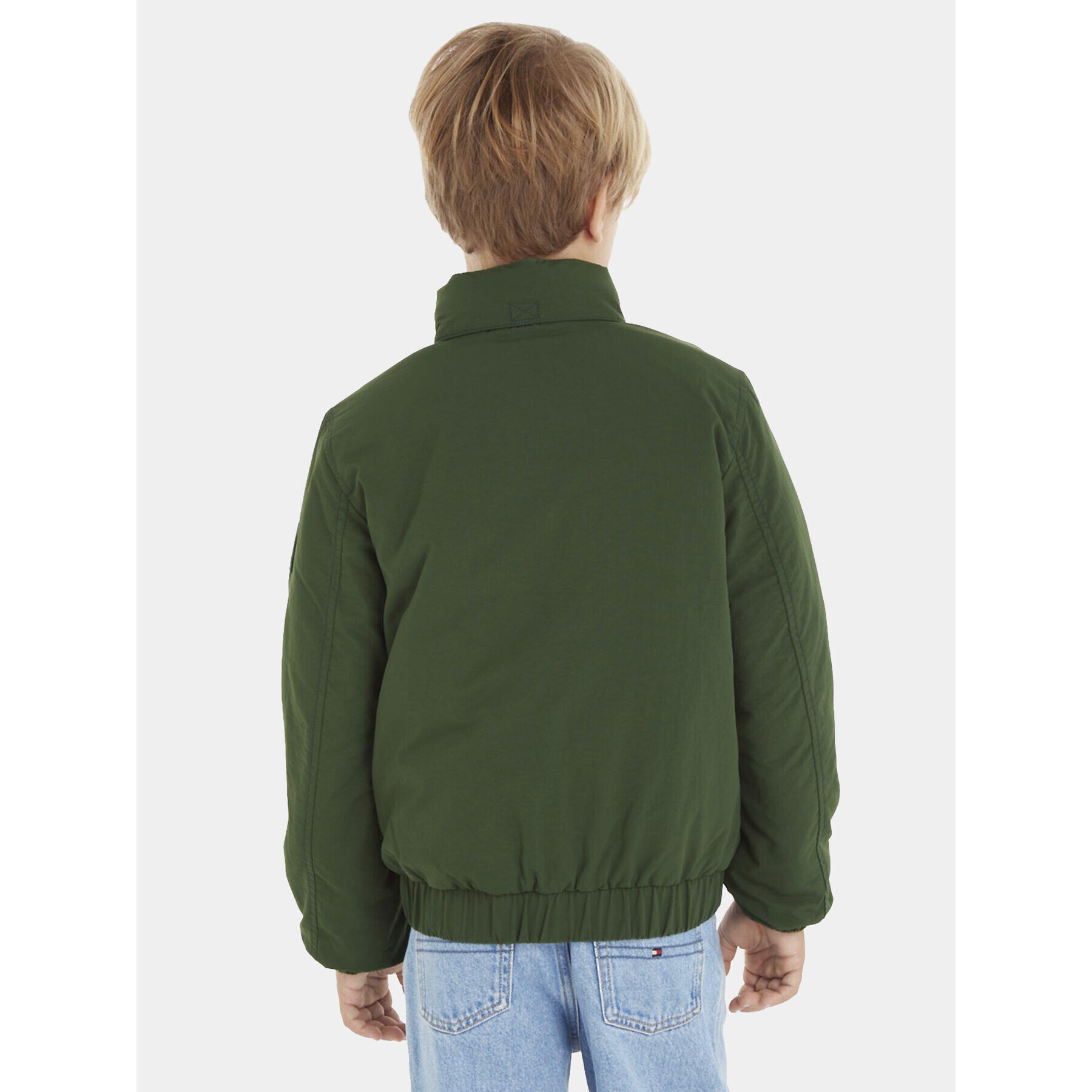 Tommy Hilfiger Пухено яке Essential KB0KB08337 D Зелен Regular Fit - Pepit.bg