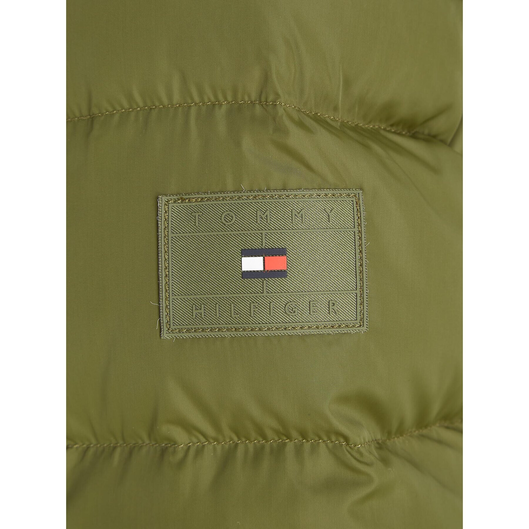 Tommy Hilfiger Пухено яке Essential KB0KB08341 M Зелен Regular Fit - Pepit.bg