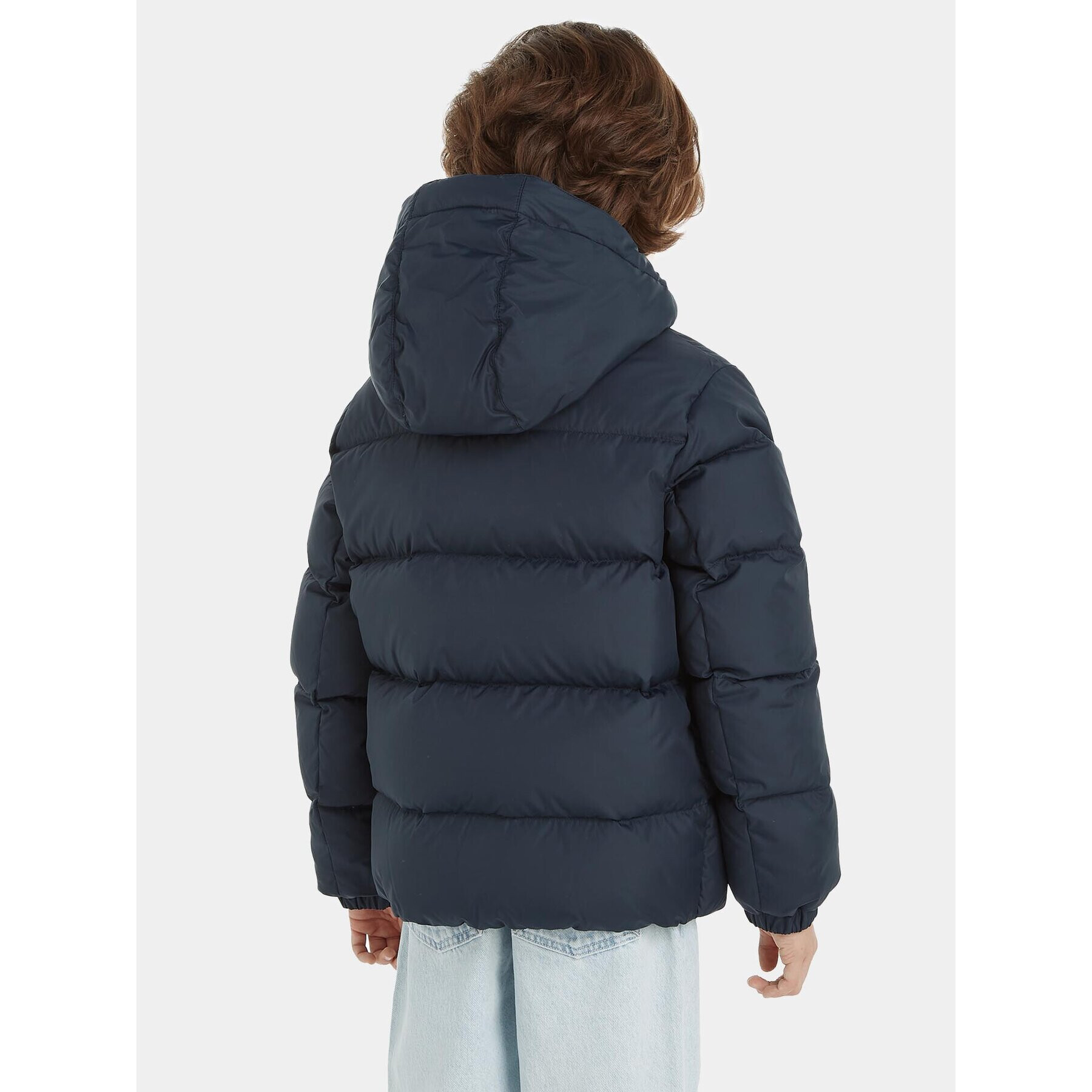 Tommy Hilfiger Пухено яке Essential KB0KB08341 S Тъмносин Regular Fit - Pepit.bg