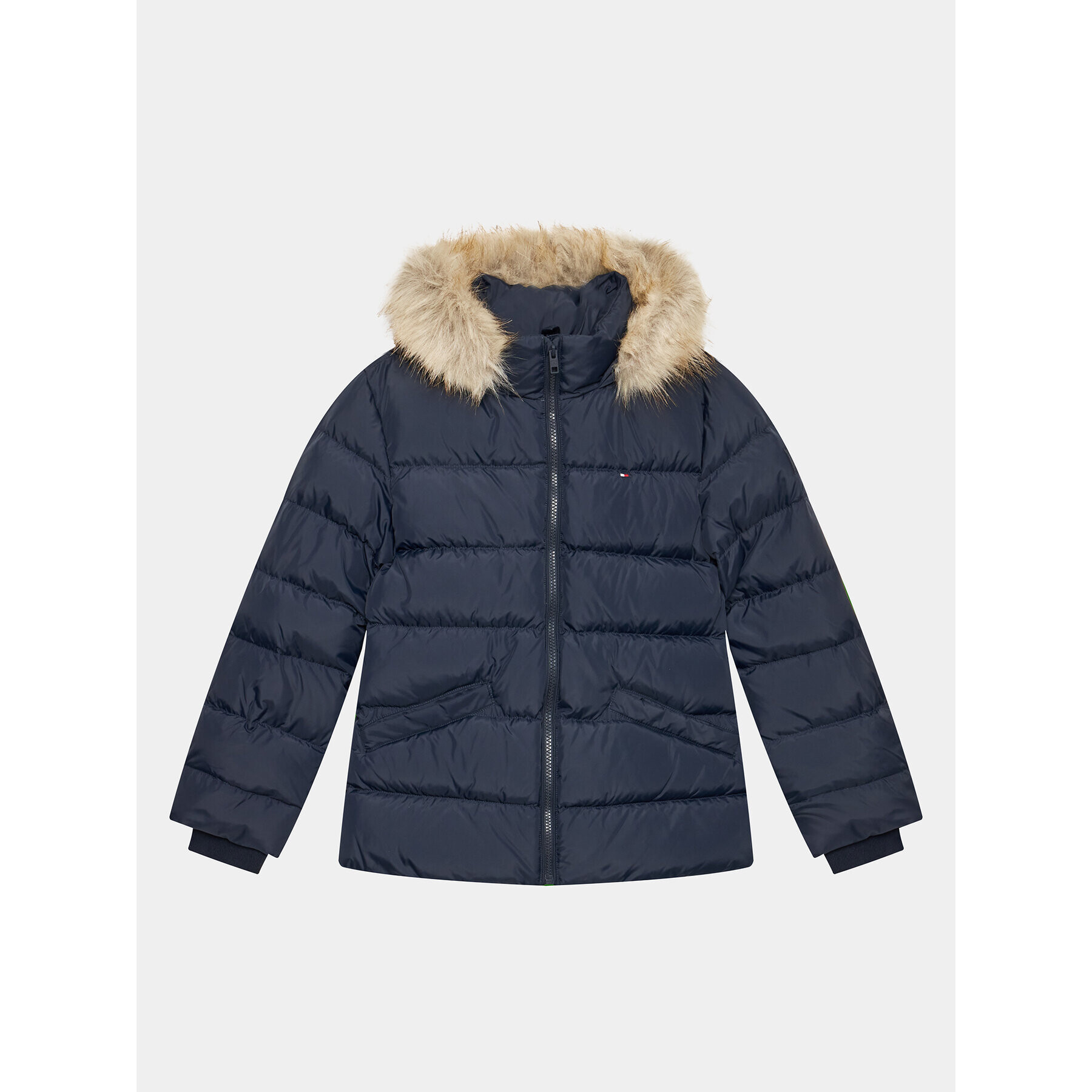 Tommy Hilfiger Пухено яке Essential KG0KG07399 D Тъмносин Regular Fit - Pepit.bg