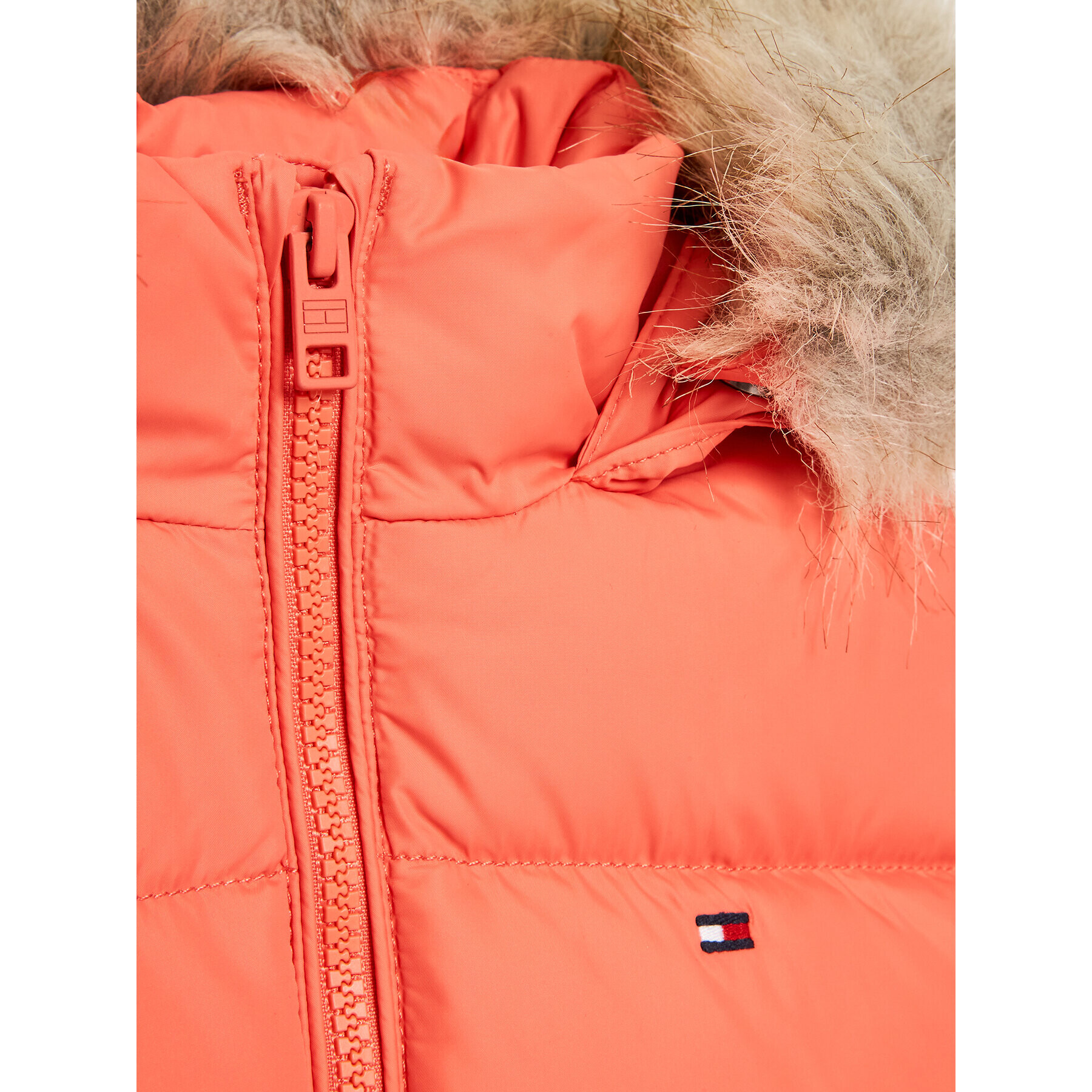 Tommy Hilfiger Пухено яке Essential KG0KG07399 M Коралов Regular Fit - Pepit.bg