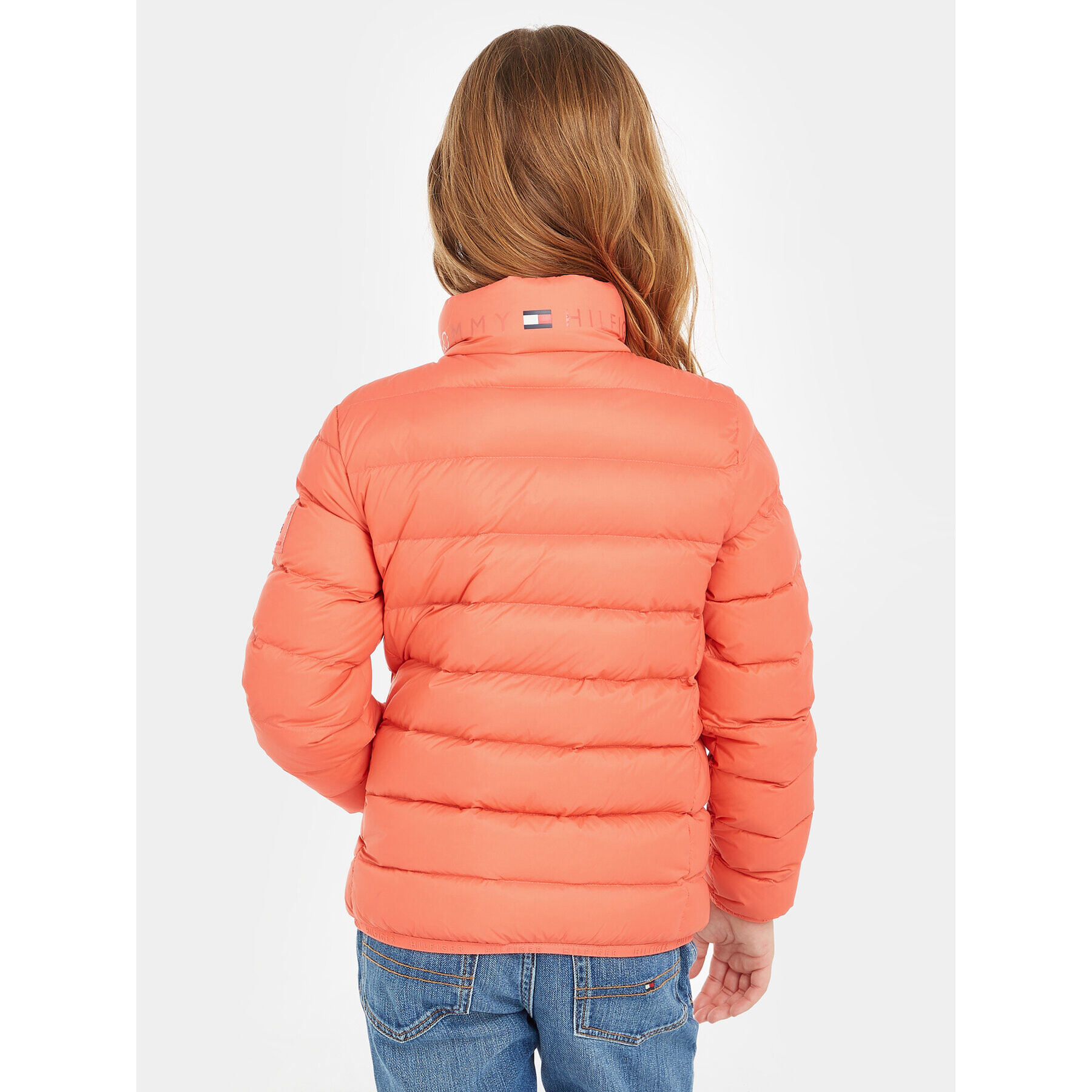 Tommy Hilfiger Пухено яке Essential KS0KS00440 M Розов Regular Fit - Pepit.bg