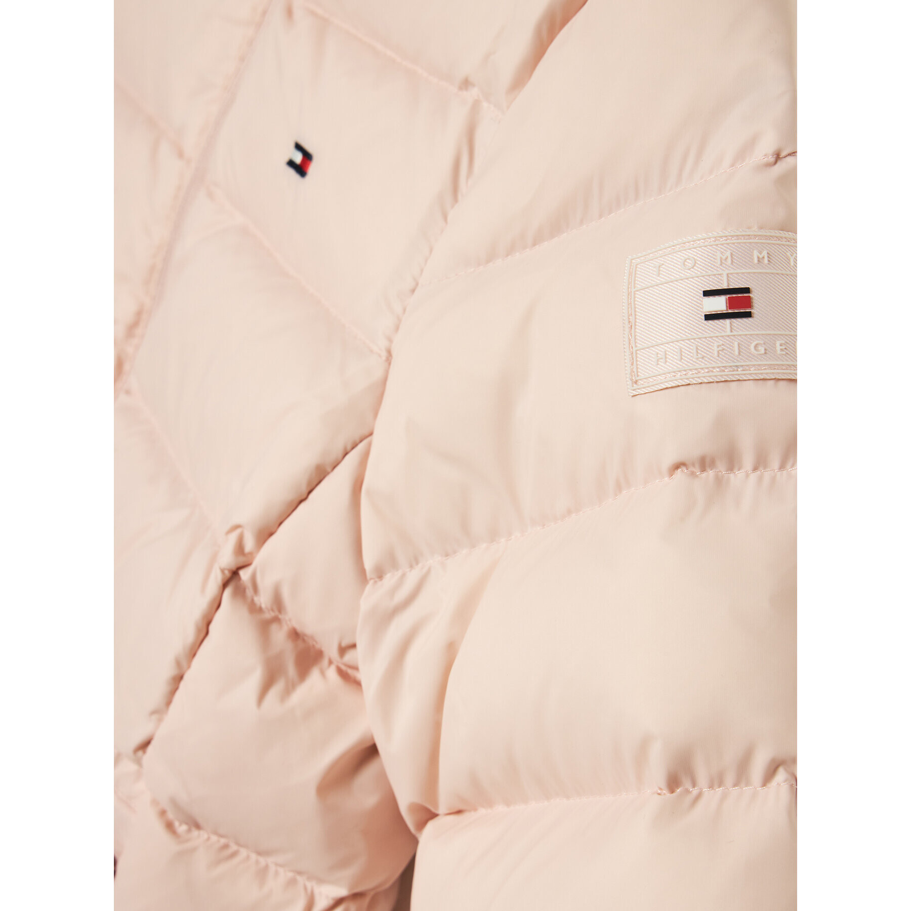 Tommy Hilfiger Пухено яке Essential KS0KS00568 M Розов Regular Fit - Pepit.bg