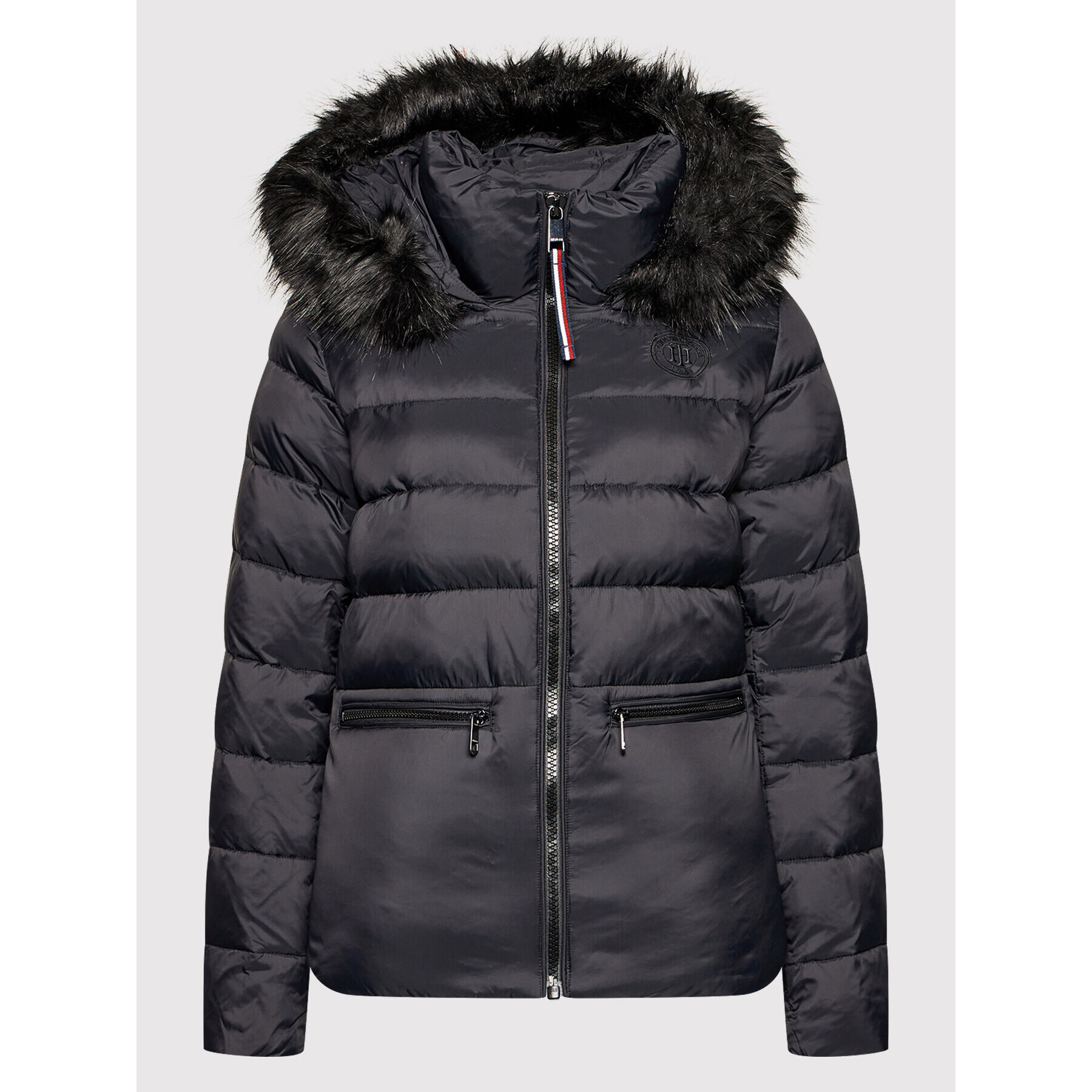 Tommy Hilfiger Пухено яке Essential WW0WW31707 Черен Regular Fit - Pepit.bg