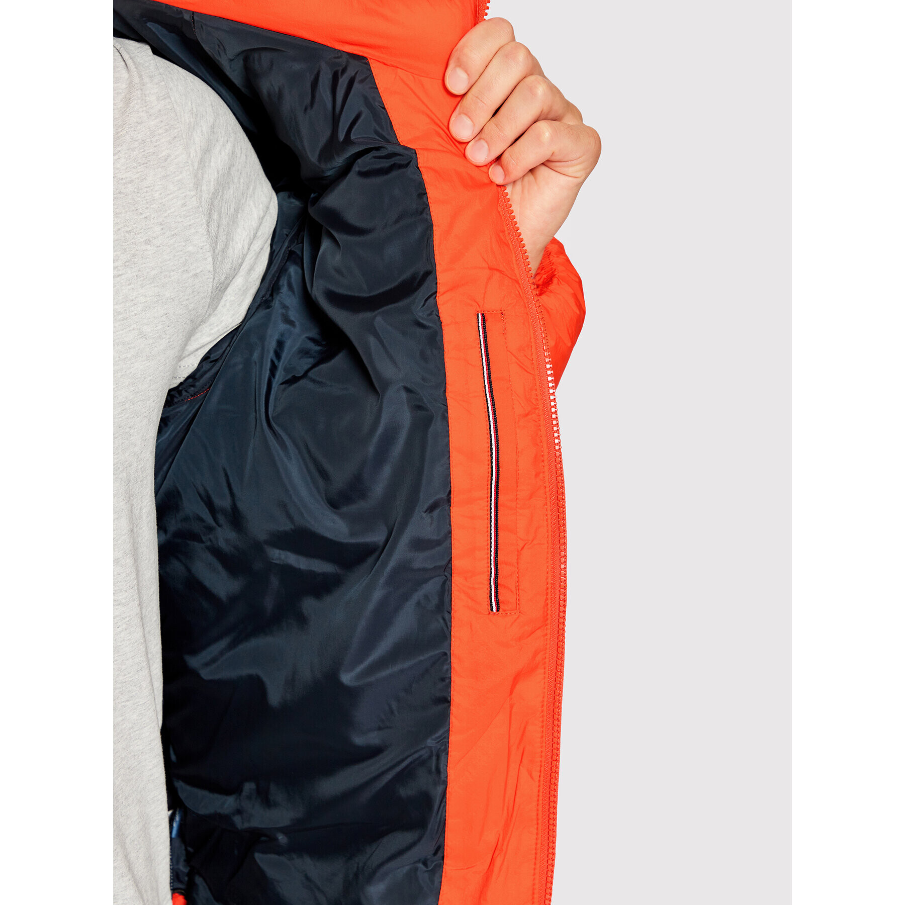 Tommy Hilfiger Пухено яке High Loft MW0MW27679 Оранжев Regular Fit - Pepit.bg