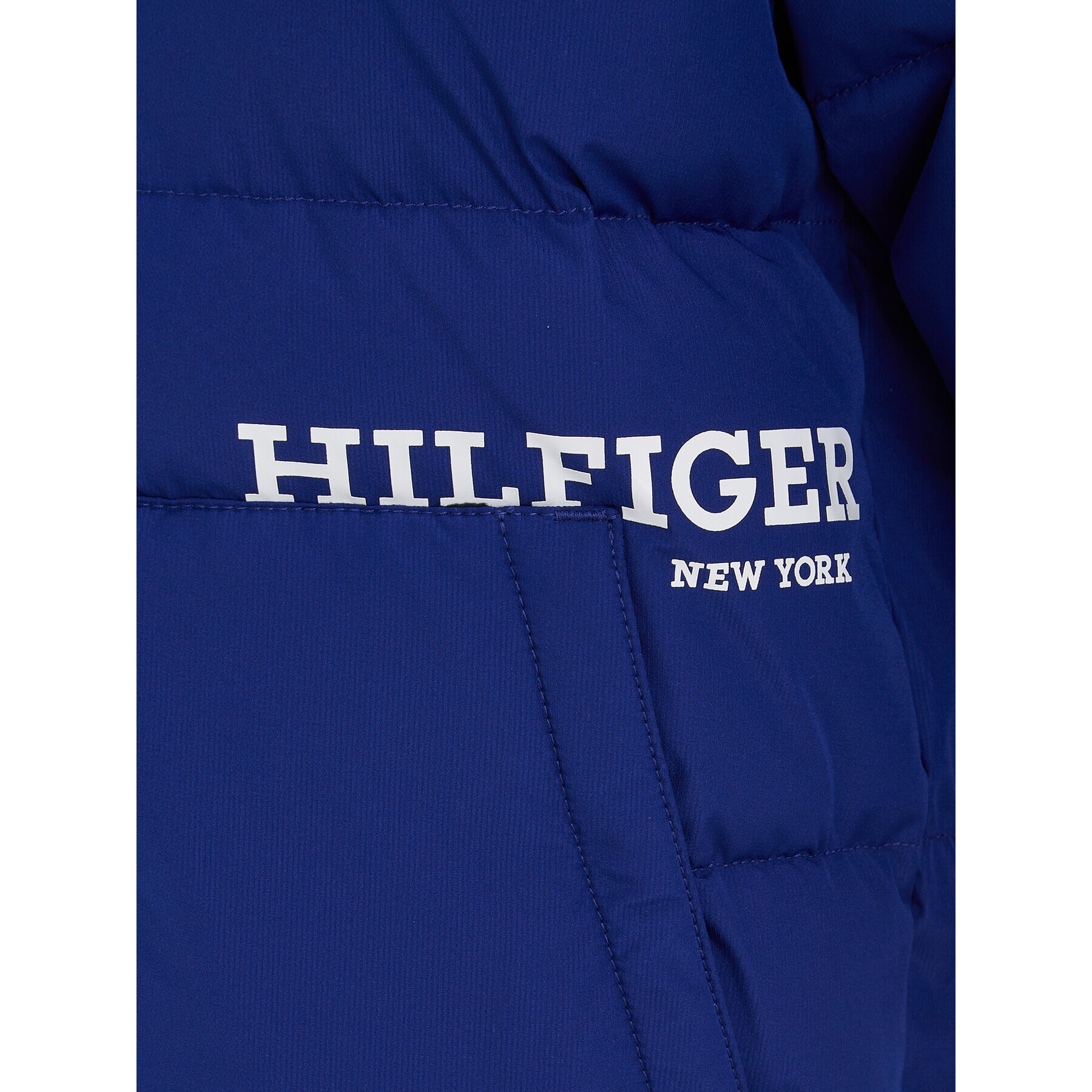 Tommy Hilfiger Пухено яке KB0KB08342 D Тъмносин Regular Fit - Pepit.bg