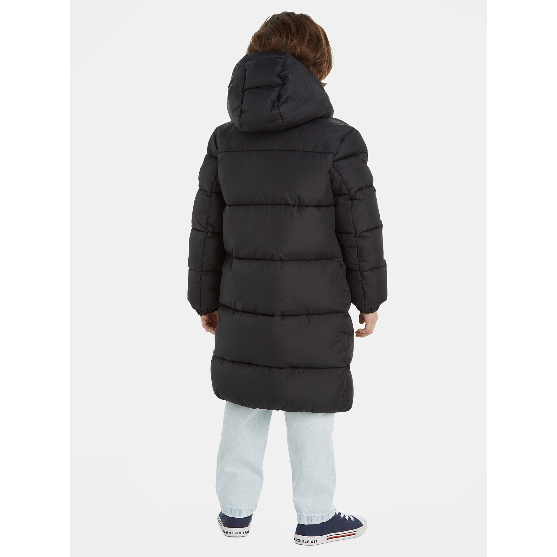 Tommy Hilfiger Пухено яке KB0KB08558 S Черен Regular Fit - Pepit.bg