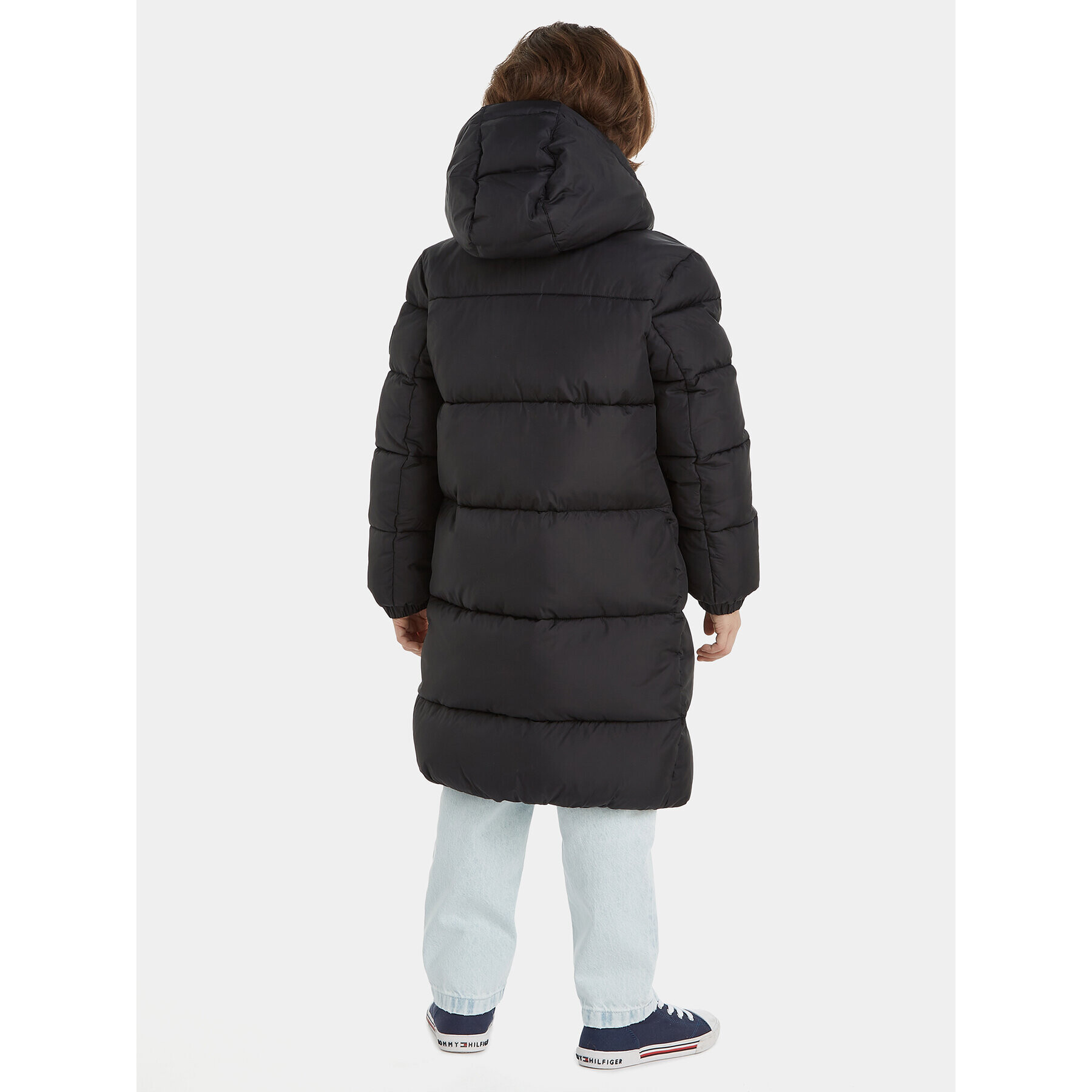 Tommy Hilfiger Пухено яке KB0KB08558 S Черен Regular Fit - Pepit.bg