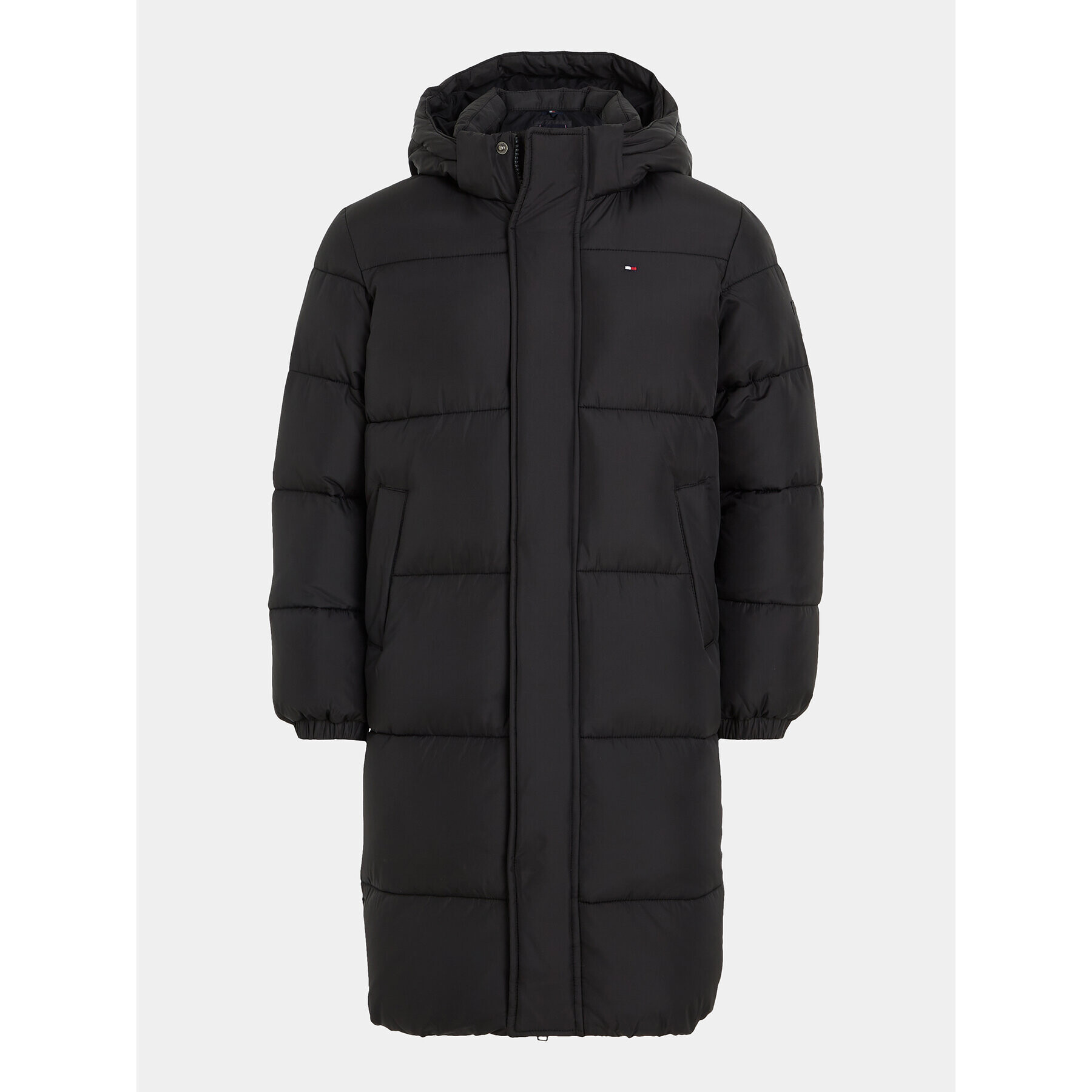 Tommy Hilfiger Пухено яке KB0KB08558 S Черен Regular Fit - Pepit.bg