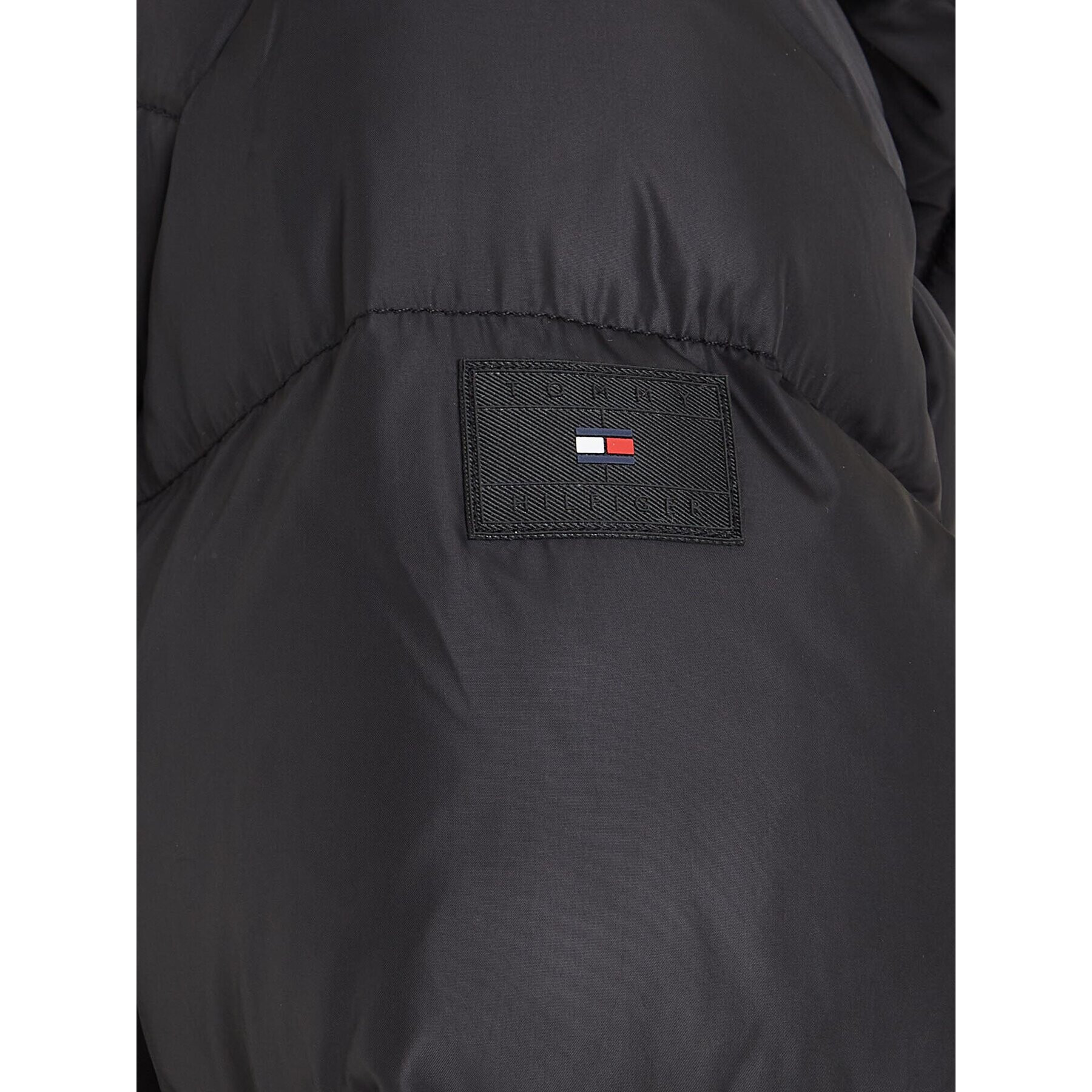 Tommy Hilfiger Пухено яке KG0KG07805 Черен Regular Fit - Pepit.bg