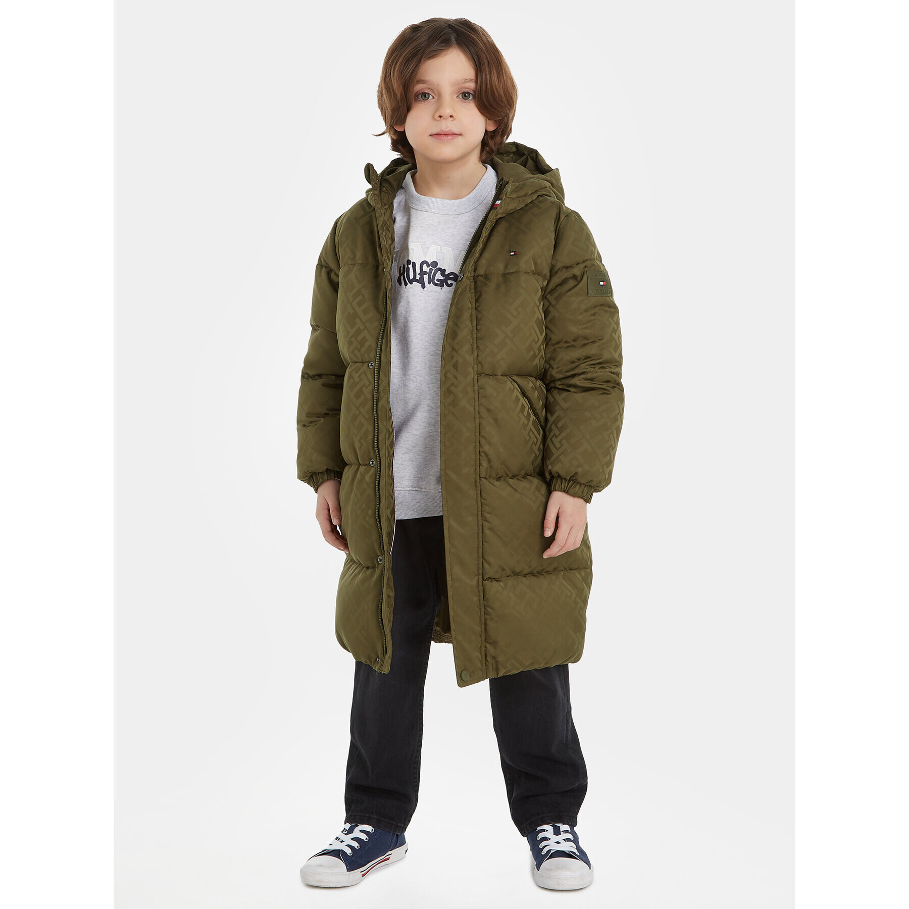 Tommy Hilfiger Пухено яке KS0KS00524 Зелен Relaxed Fit - Pepit.bg
