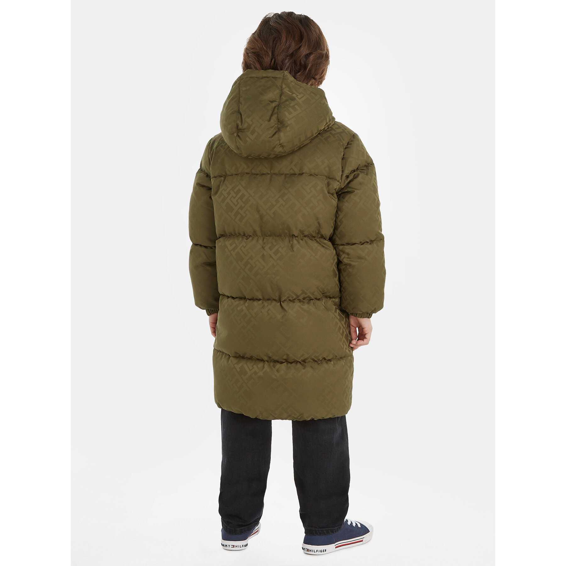Tommy Hilfiger Пухено яке KS0KS00524 Зелен Relaxed Fit - Pepit.bg
