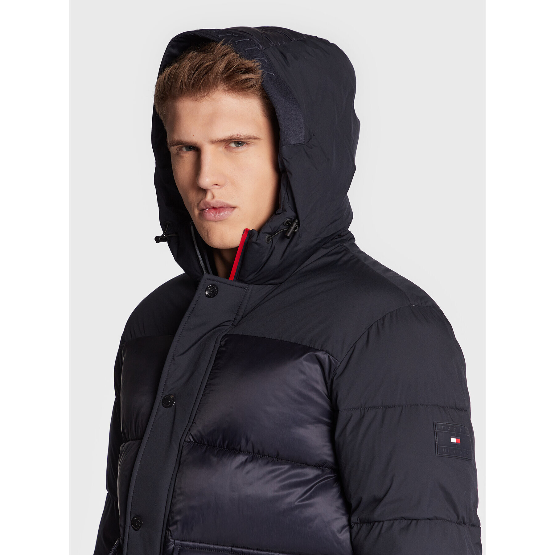 Tommy Hilfiger Пухено яке MW0MW28723 Тъмносин Regular Fit - Pepit.bg