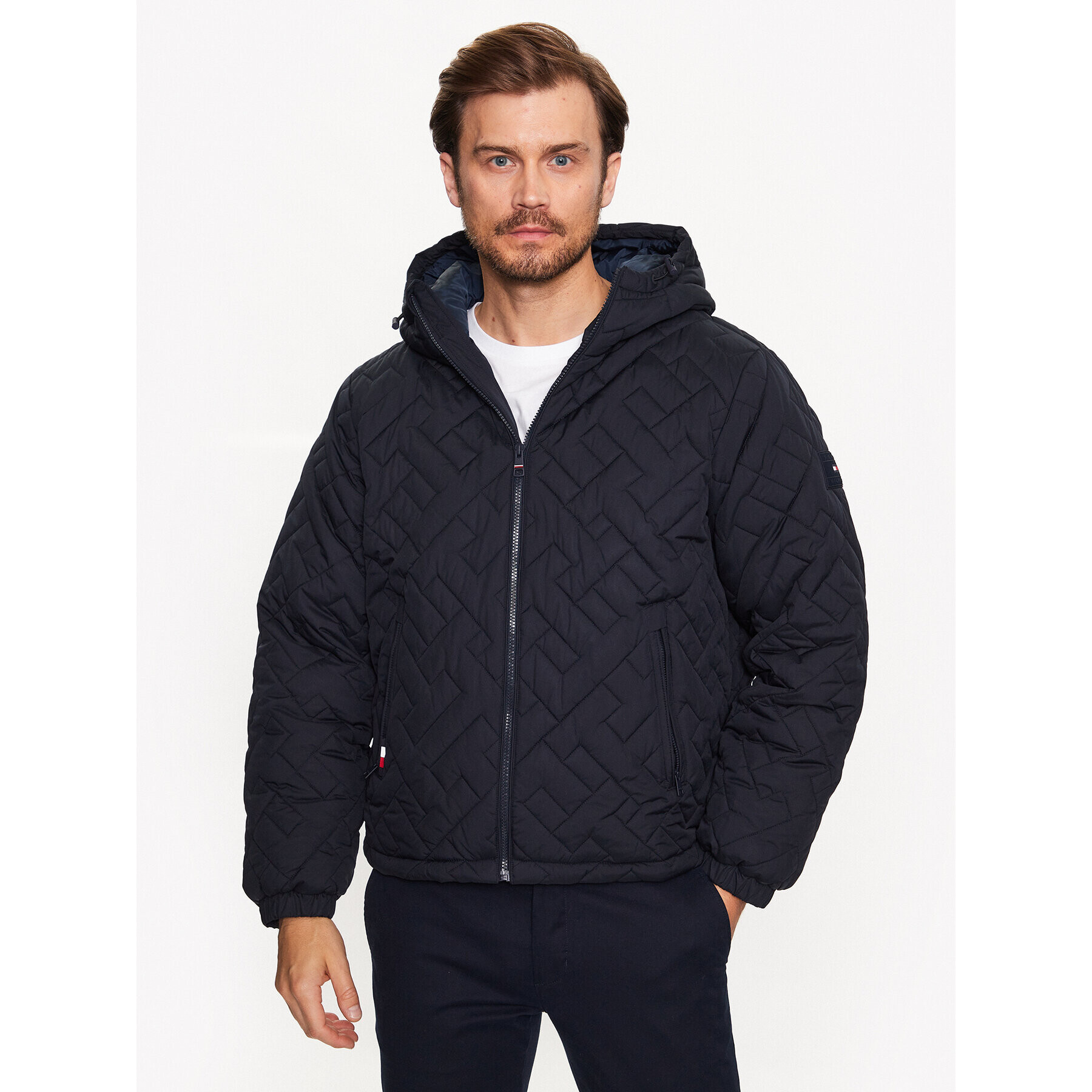 Tommy Hilfiger Пухено яке MW0MW31636 Тъмносин Regular Fit - Pepit.bg