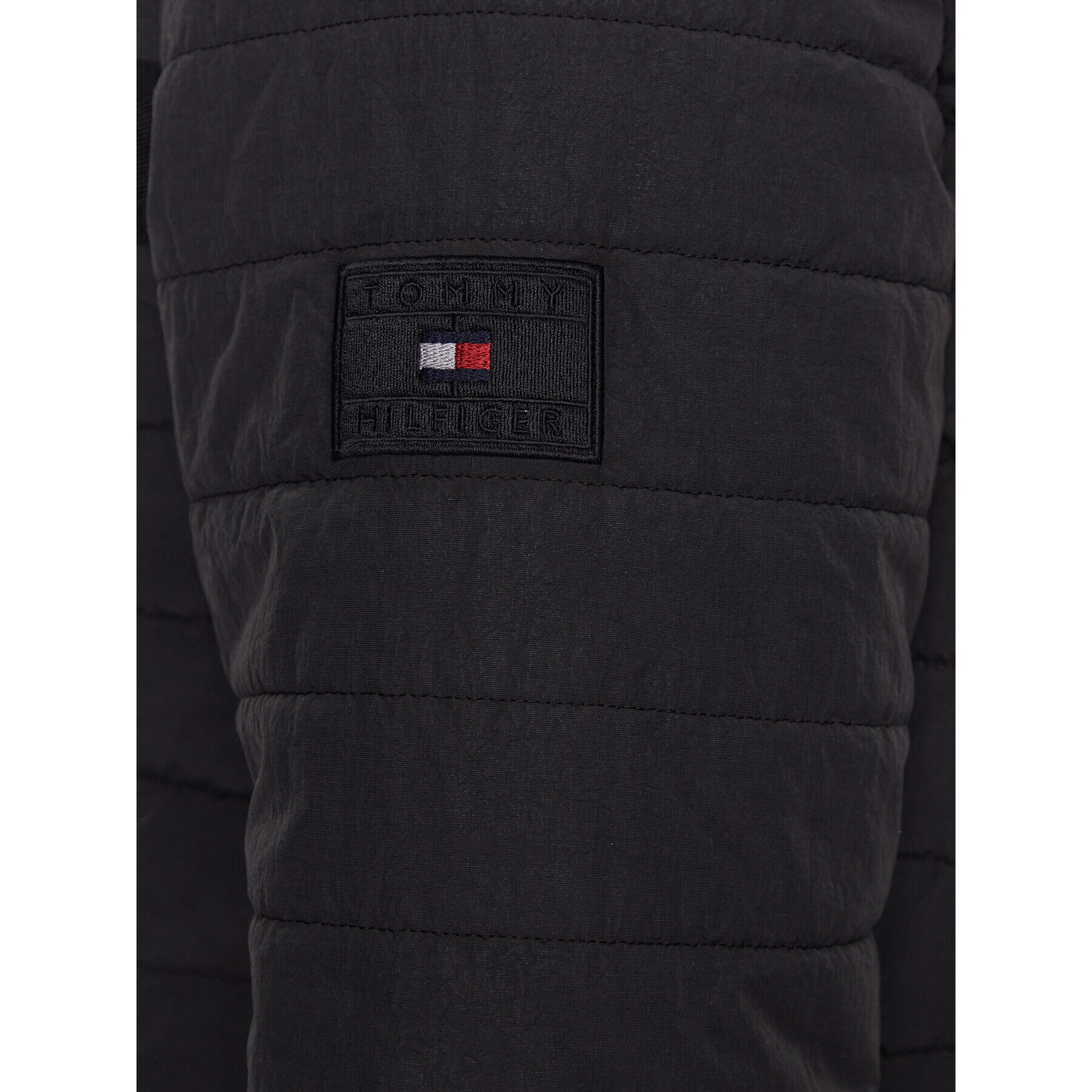 Tommy Hilfiger Пухено яке MW0MW31639 Черен Regular Fit - Pepit.bg