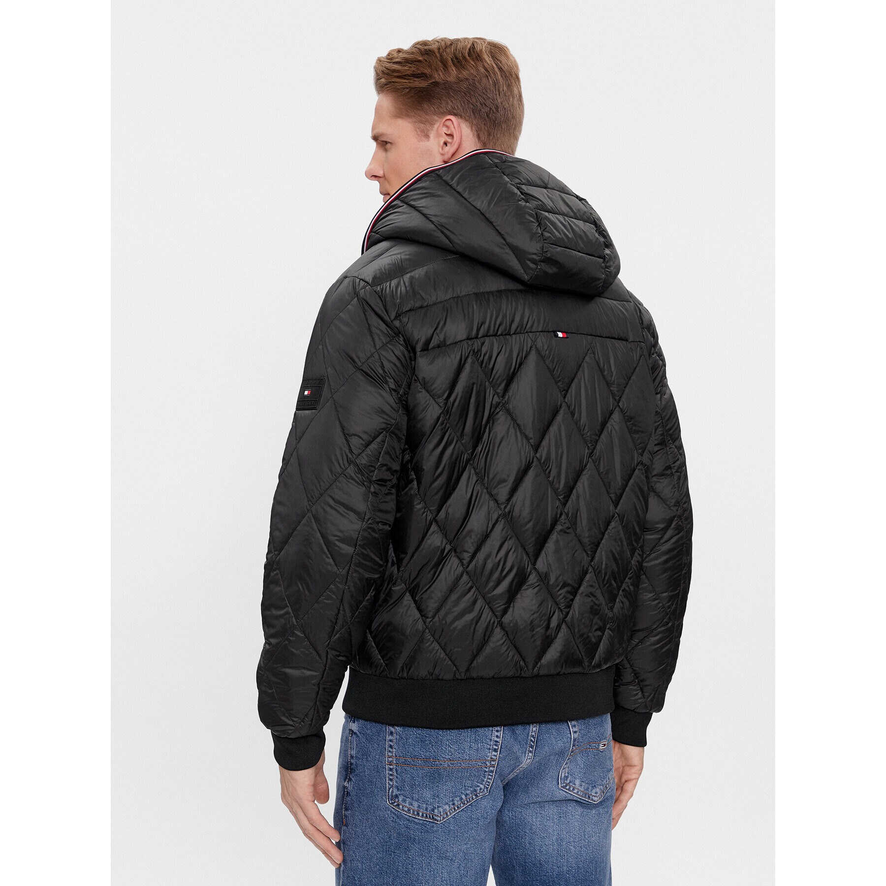 Tommy Hilfiger Пухено яке MW0MW32766 Черен Regular Fit - Pepit.bg