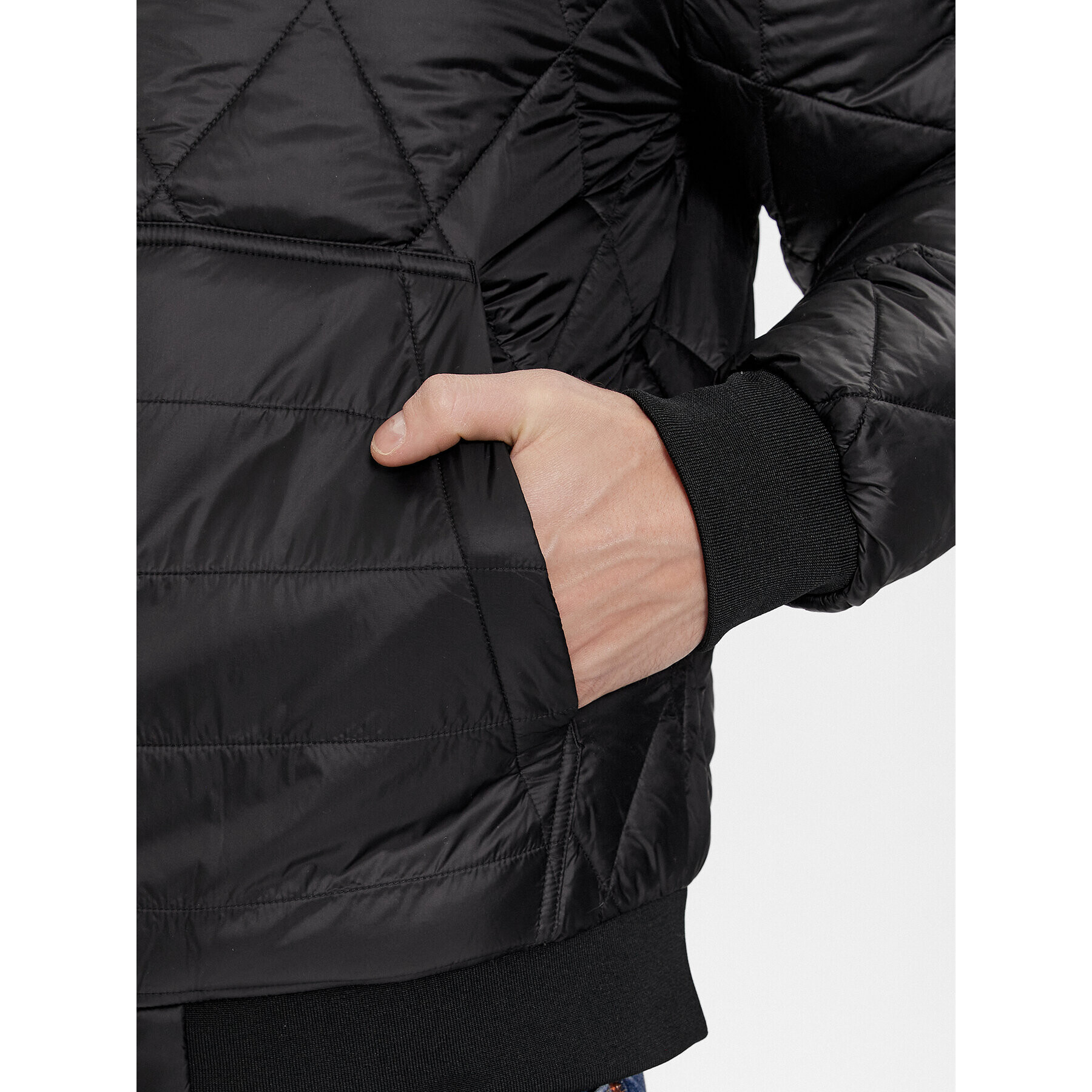 Tommy Hilfiger Пухено яке MW0MW32766 Черен Regular Fit - Pepit.bg