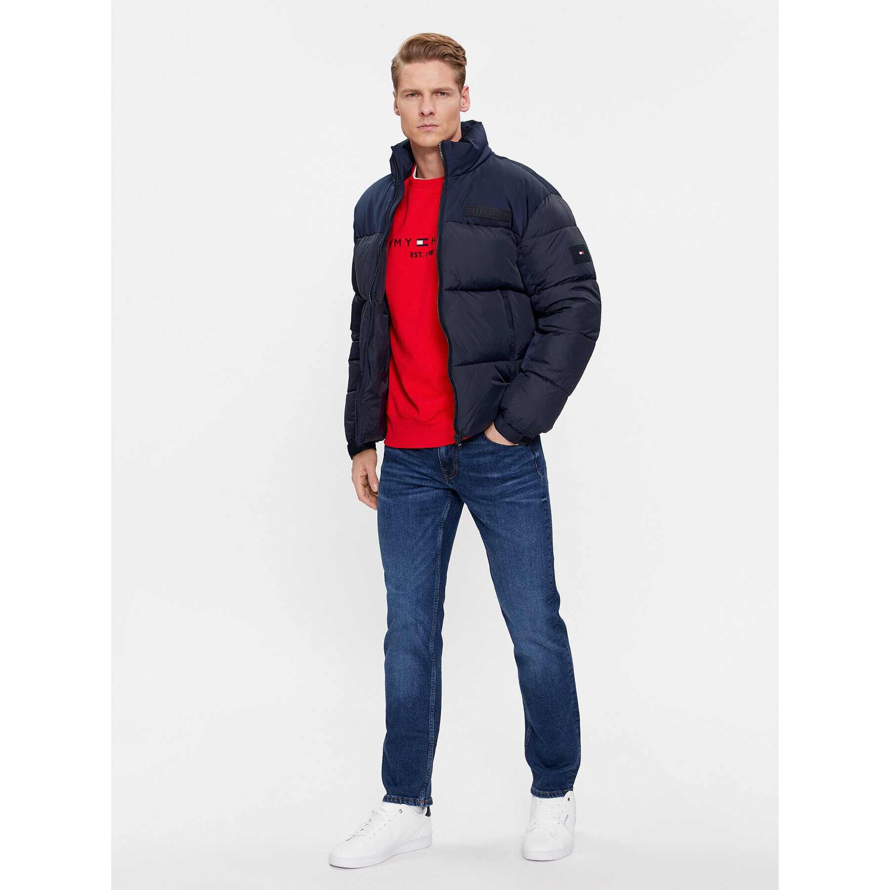 Tommy Hilfiger Пухено яке New York MW0MW32770 Тъмносин Regular Fit - Pepit.bg