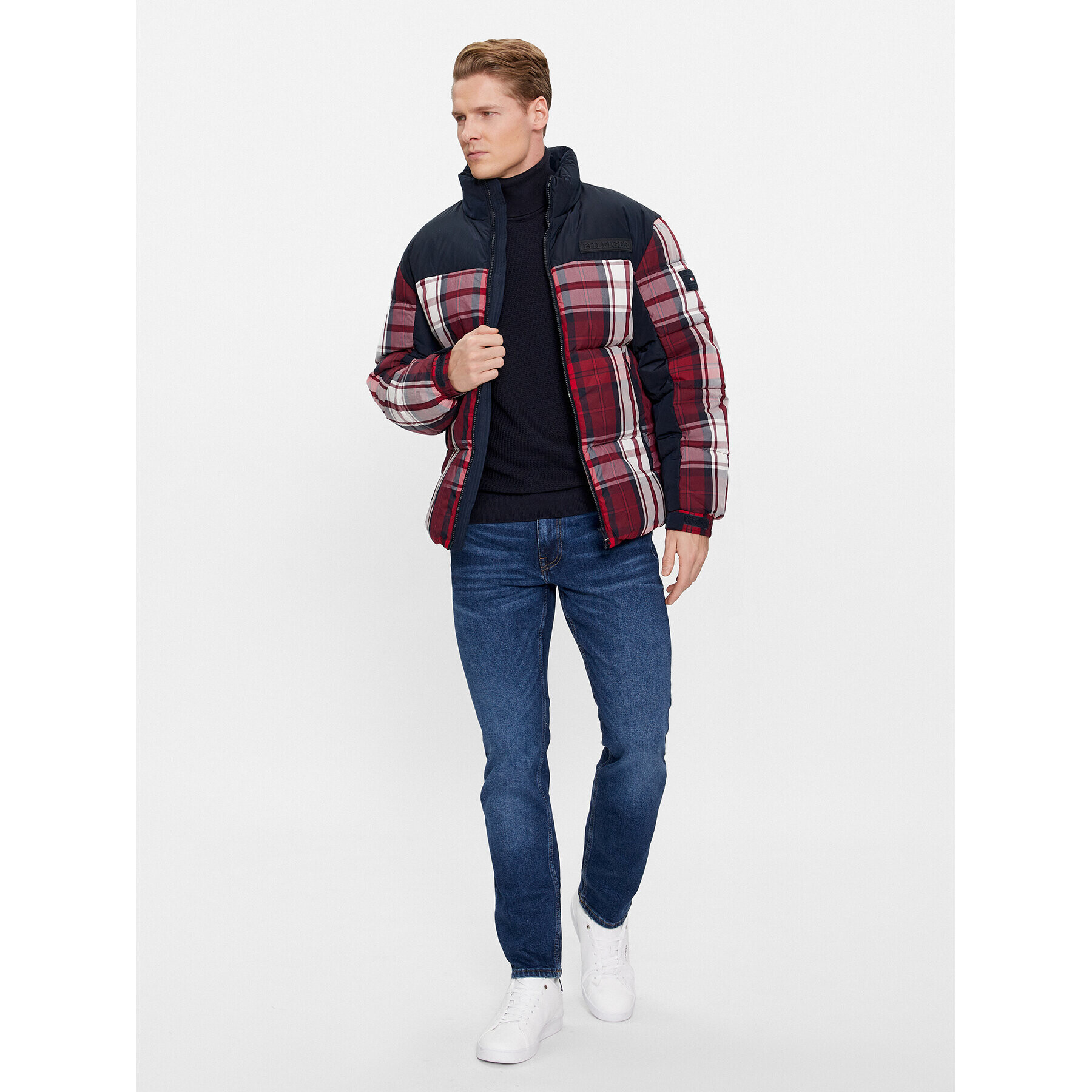 Tommy Hilfiger Пухено яке New York MW0MW33432 Червен Regular Fit - Pepit.bg