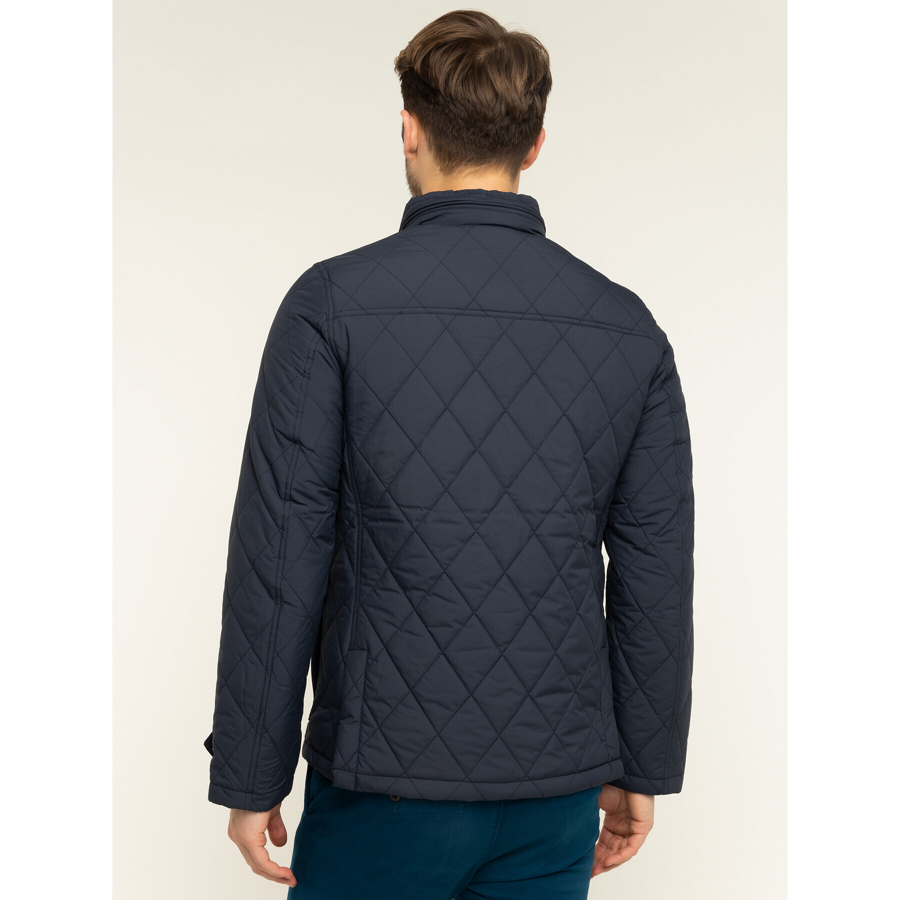 Tommy Hilfiger Пухено яке Quilted MW0MW12215 Тъмносин Regular Fit - Pepit.bg