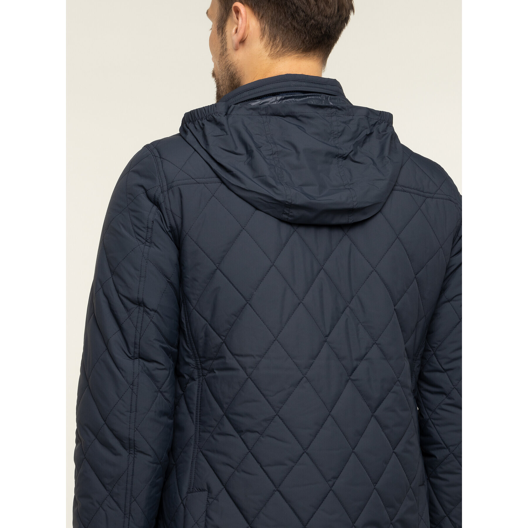 Tommy Hilfiger Пухено яке Quilted MW0MW12215 Тъмносин Regular Fit - Pepit.bg