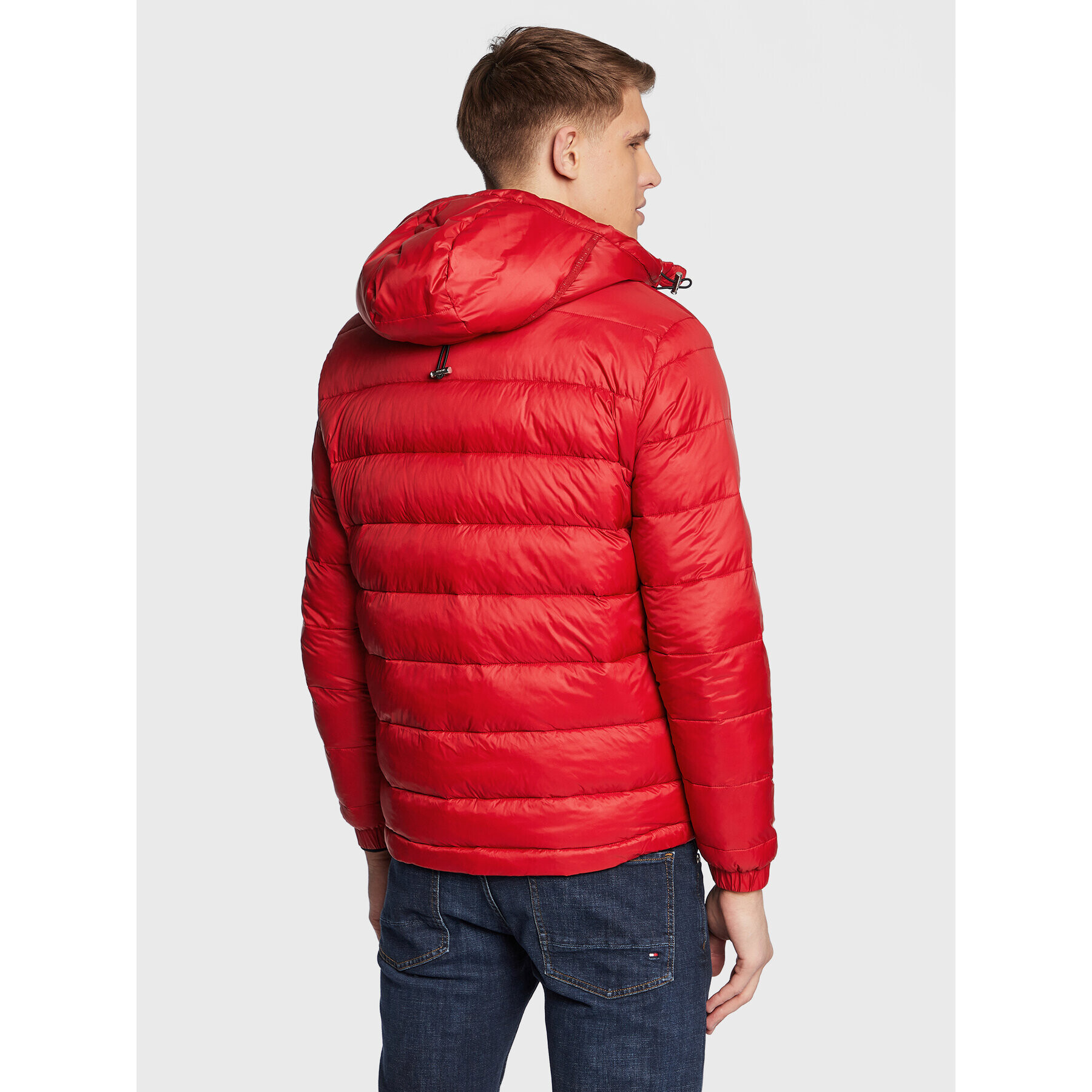 Tommy Hilfiger Пухено яке Quilted MW0MW29007 Червен Regular Fit - Pepit.bg