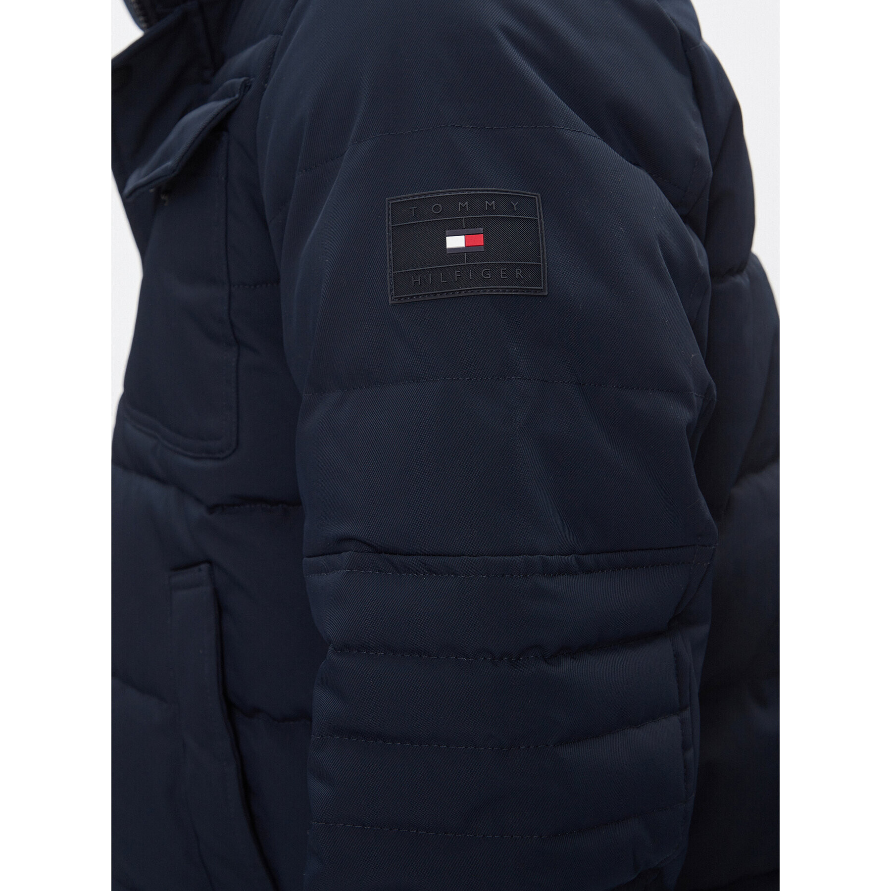 Tommy Hilfiger Пухено яке Rockie MW0MW32790 Тъмносин Regular Fit - Pepit.bg