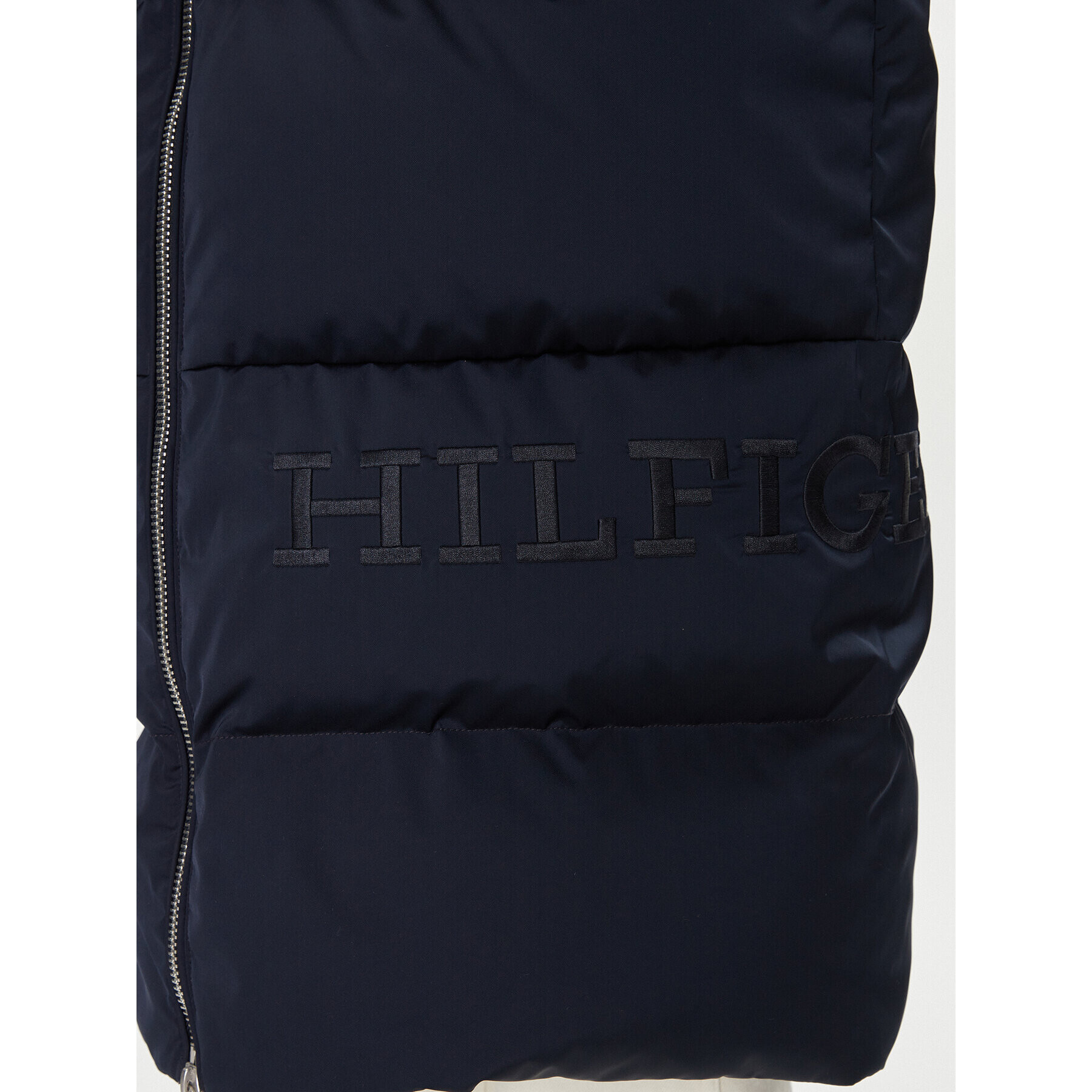 Tommy Hilfiger Пухено яке Sateen WW0WW40834 Тъмносин Regular Fit - Pepit.bg