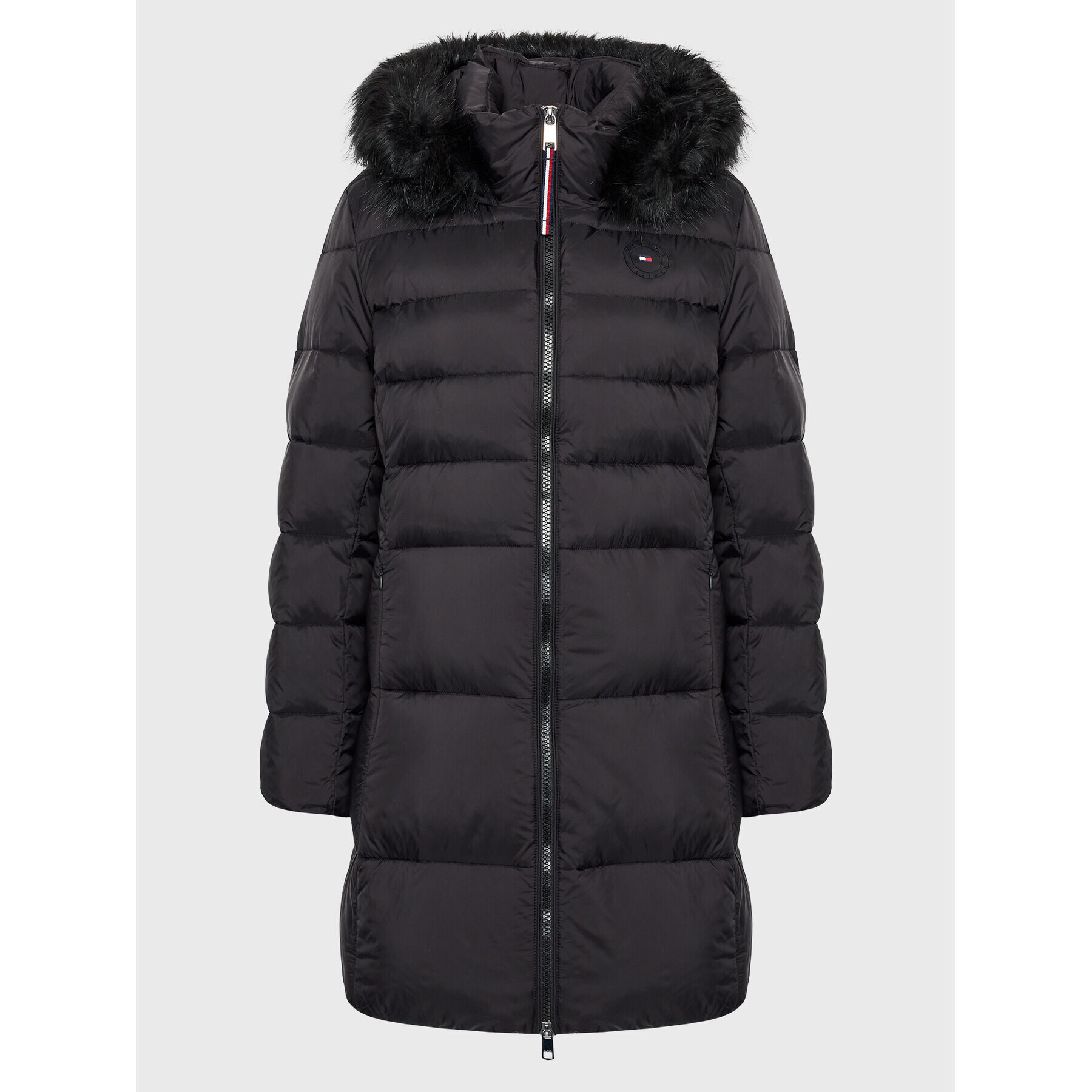 Tommy Hilfiger Пухено яке Sorona WW0WW37490 Черен Regular Fit - Pepit.bg