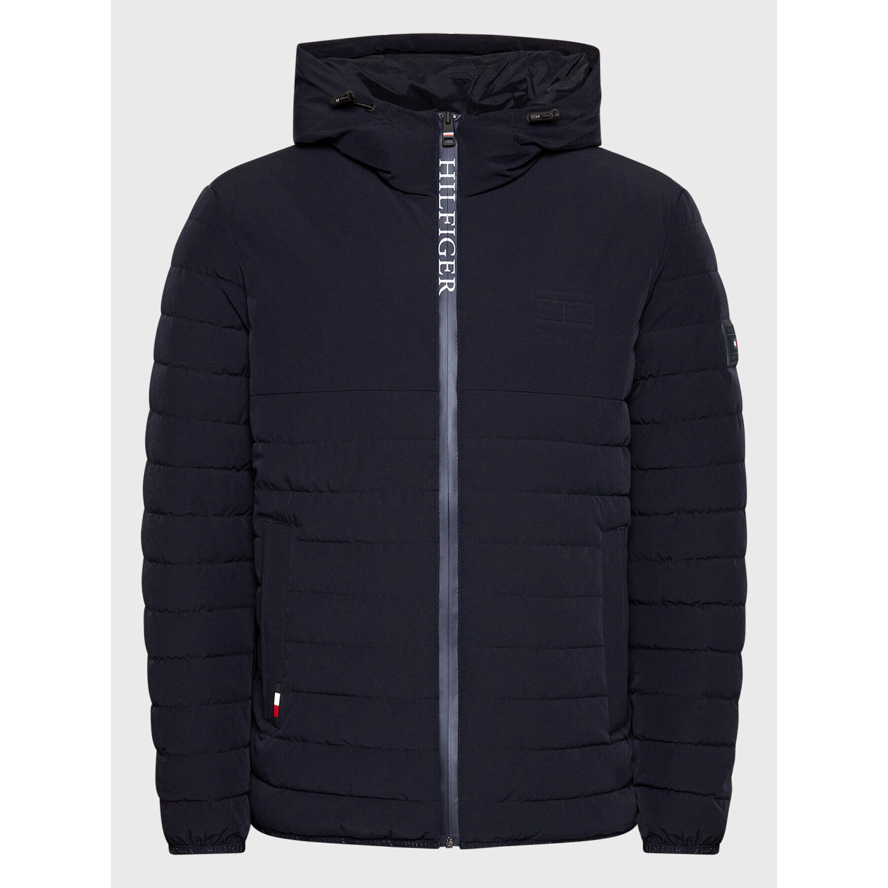 Tommy Hilfiger Пухено яке Stretch MW0MW26874 Тъмносин Regular Fit - Pepit.bg