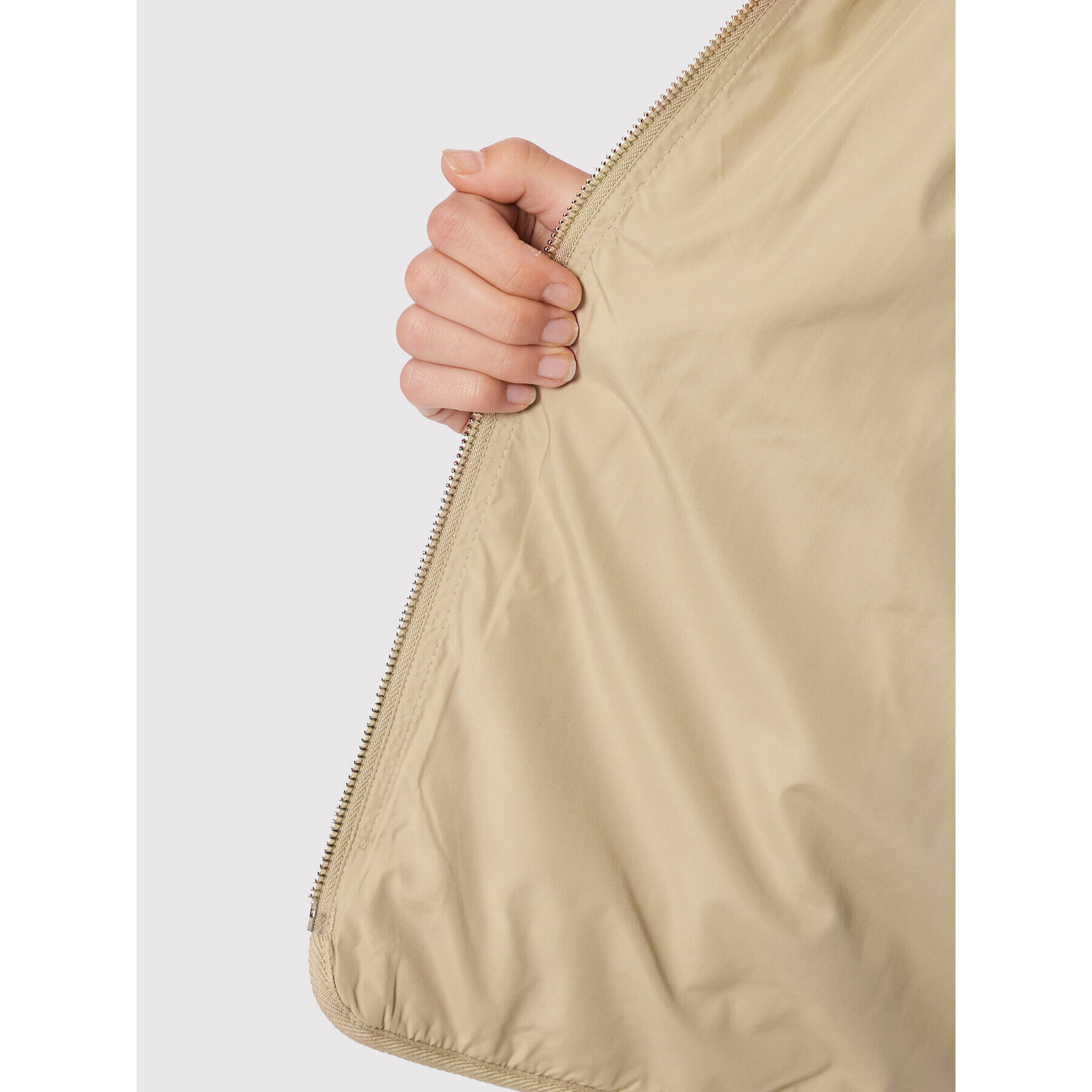 Tommy Hilfiger Пухено яке WW0WW35101 Бежов Regular Fit - Pepit.bg