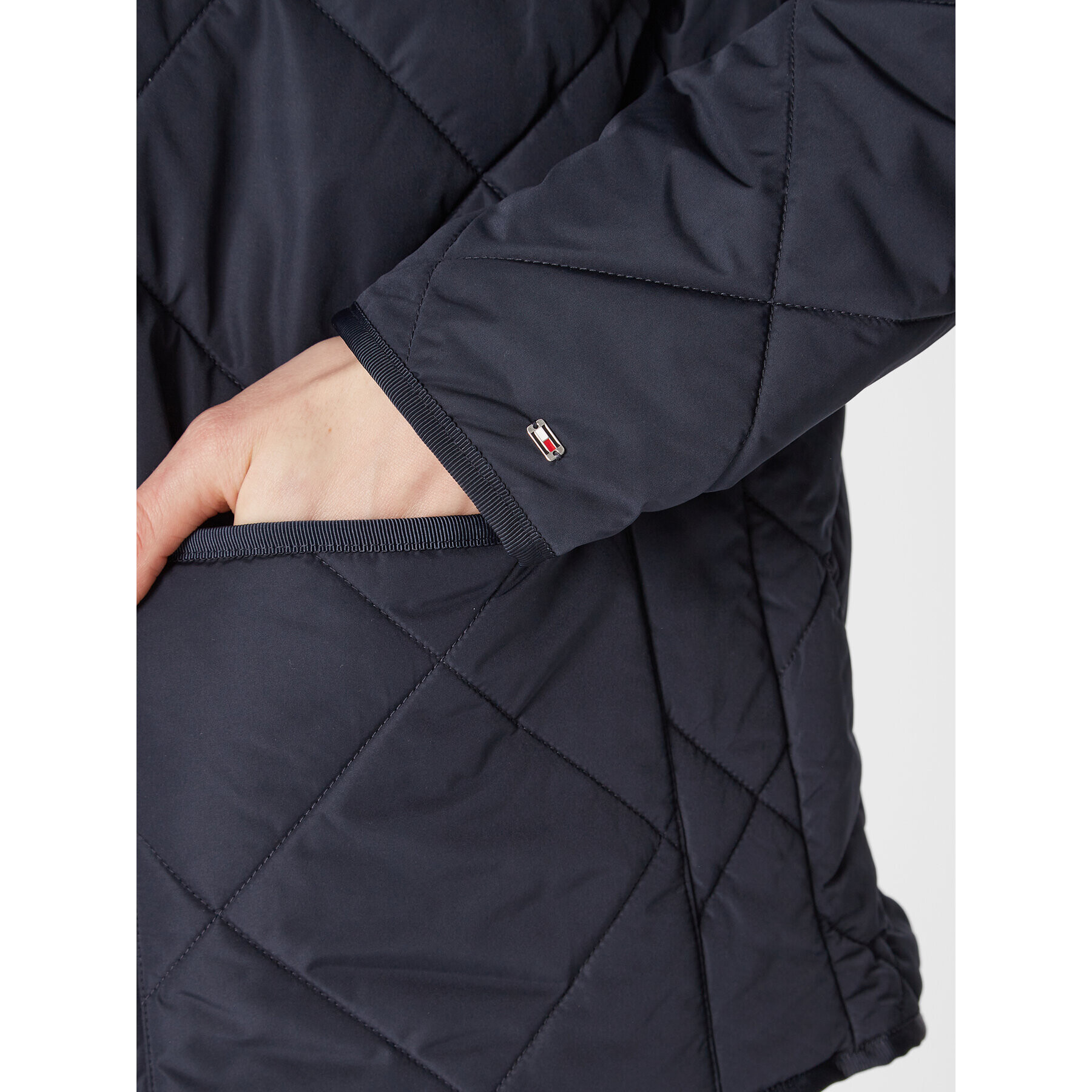 Tommy Hilfiger Пухено яке WW0WW37355 Тъмносин Regular Fit - Pepit.bg