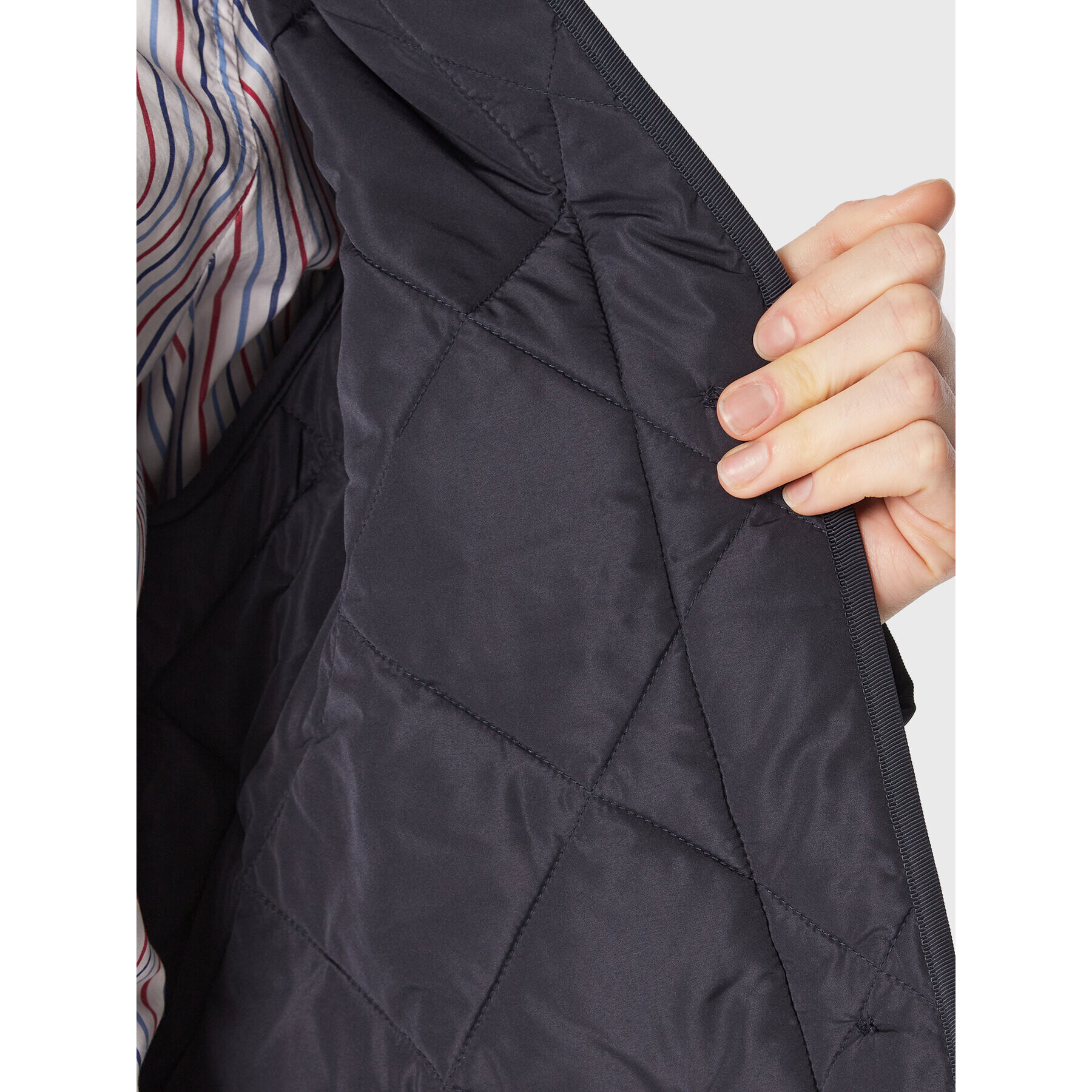 Tommy Hilfiger Пухено яке WW0WW37355 Тъмносин Regular Fit - Pepit.bg