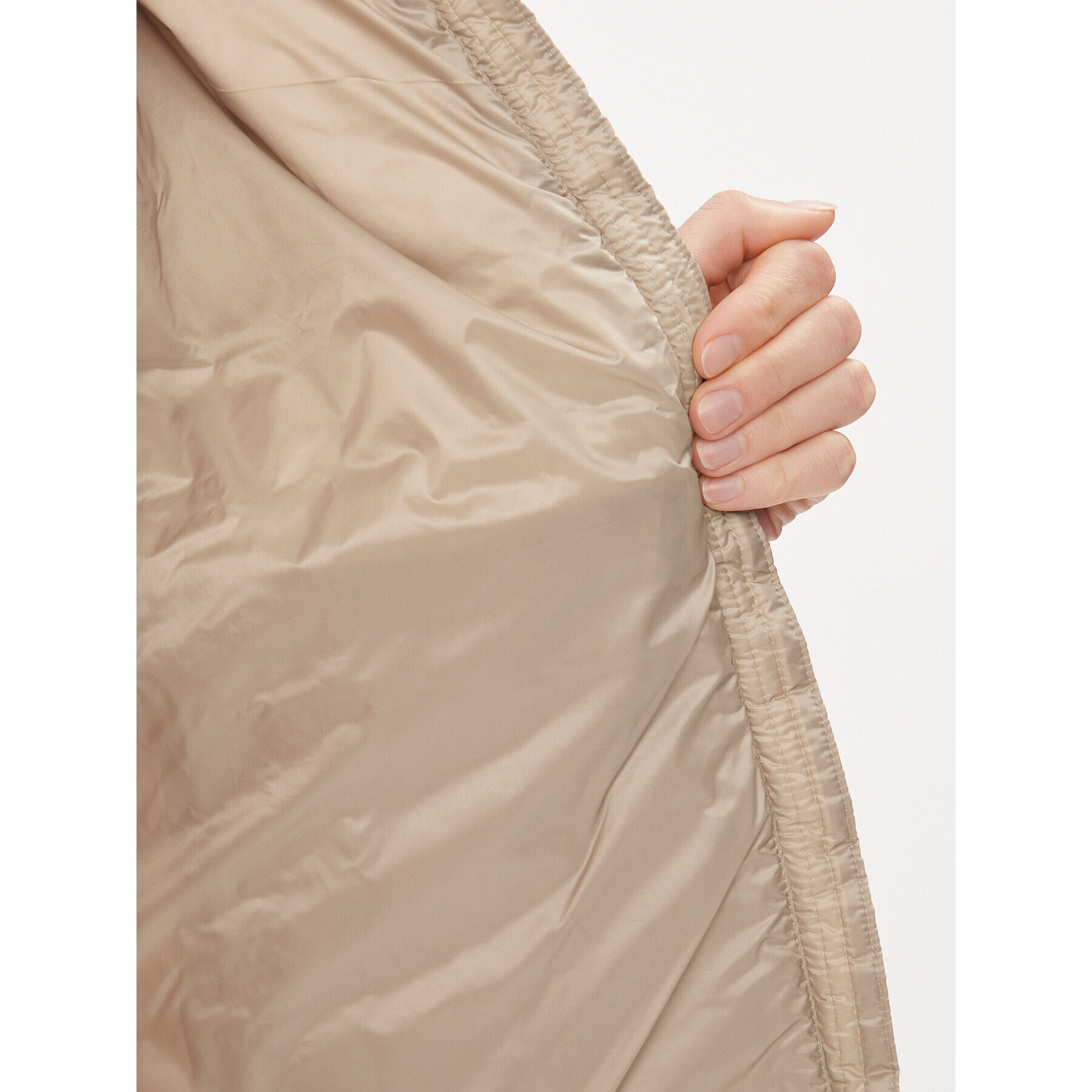 Tommy Hilfiger Пухено яке WW0WW38927 Бежов Regular Fit - Pepit.bg
