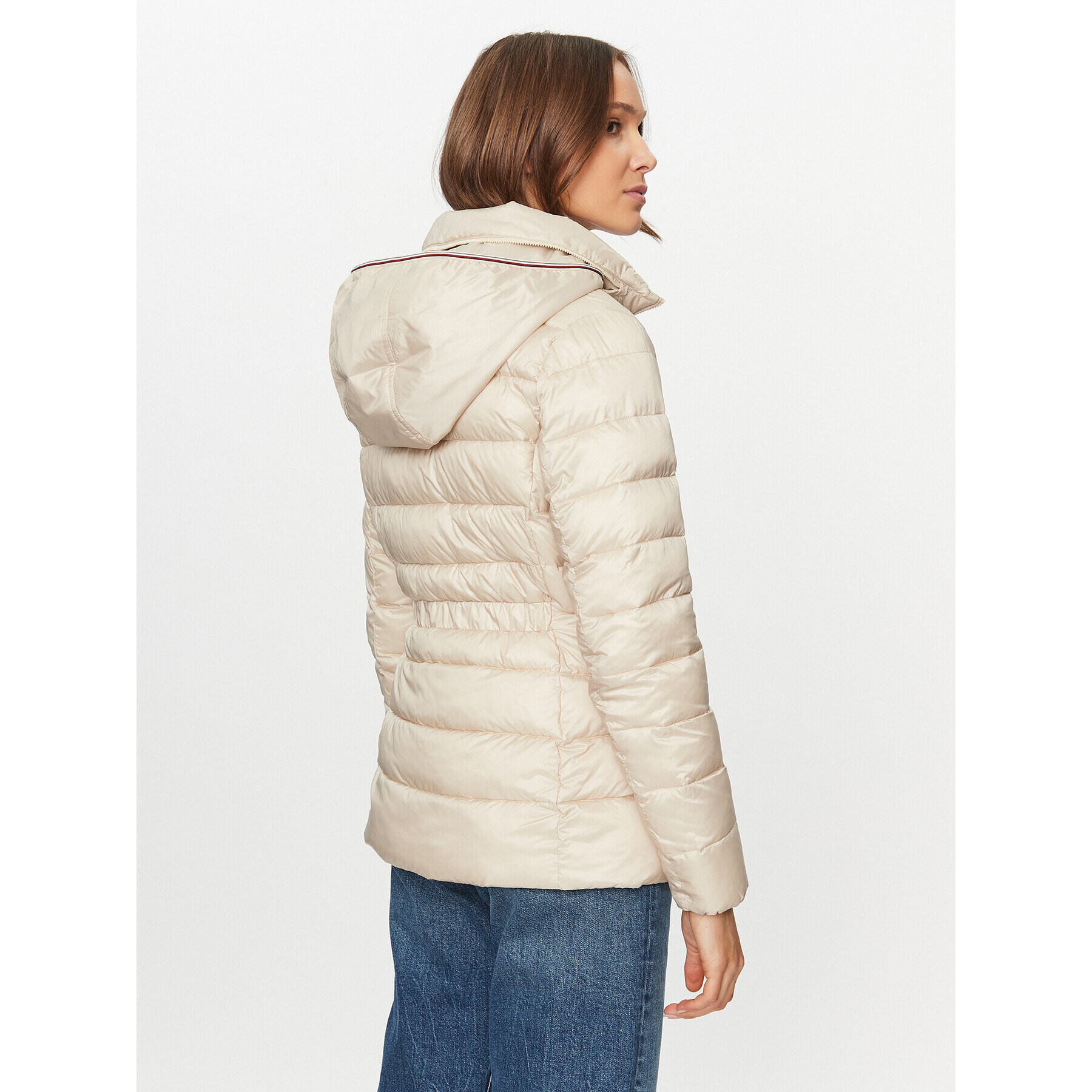 Tommy Hilfiger Пухено яке WW0WW39581 Бежов Regular Fit - Pepit.bg