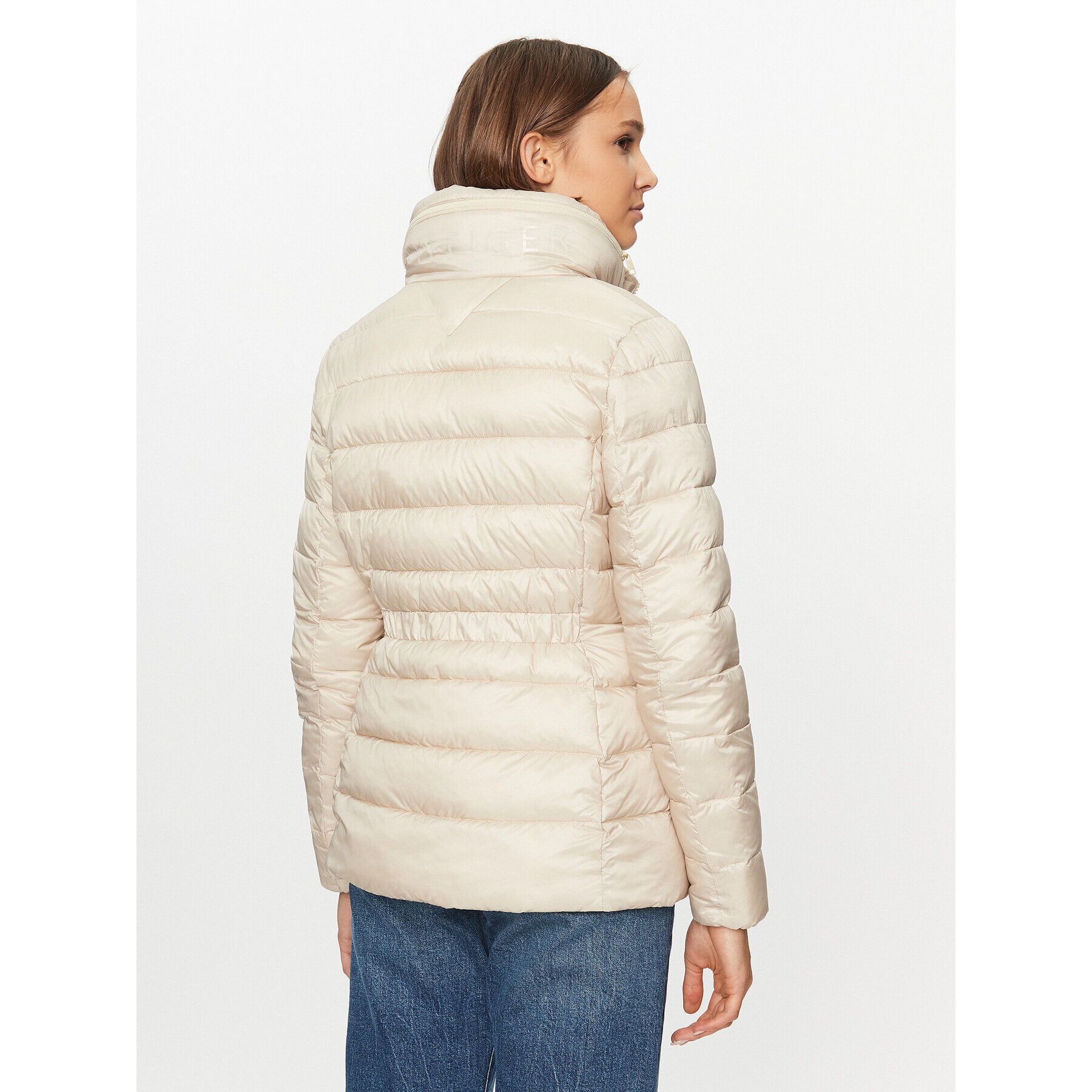 Tommy Hilfiger Пухено яке WW0WW39581 Бежов Regular Fit - Pepit.bg