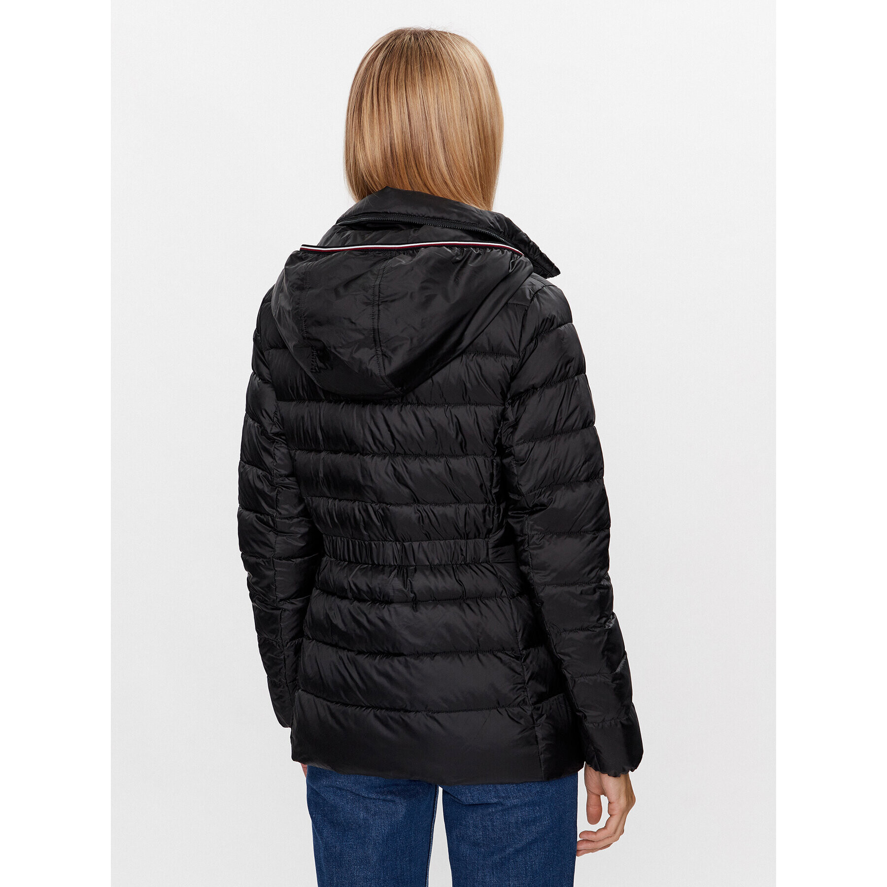 Tommy Hilfiger Пухено яке WW0WW39581 Черен Regular Fit - Pepit.bg