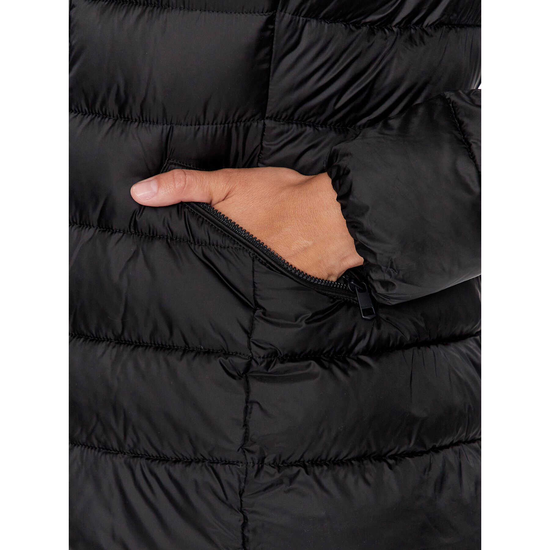 Tommy Hilfiger Пухено яке WW0WW39581 Черен Regular Fit - Pepit.bg