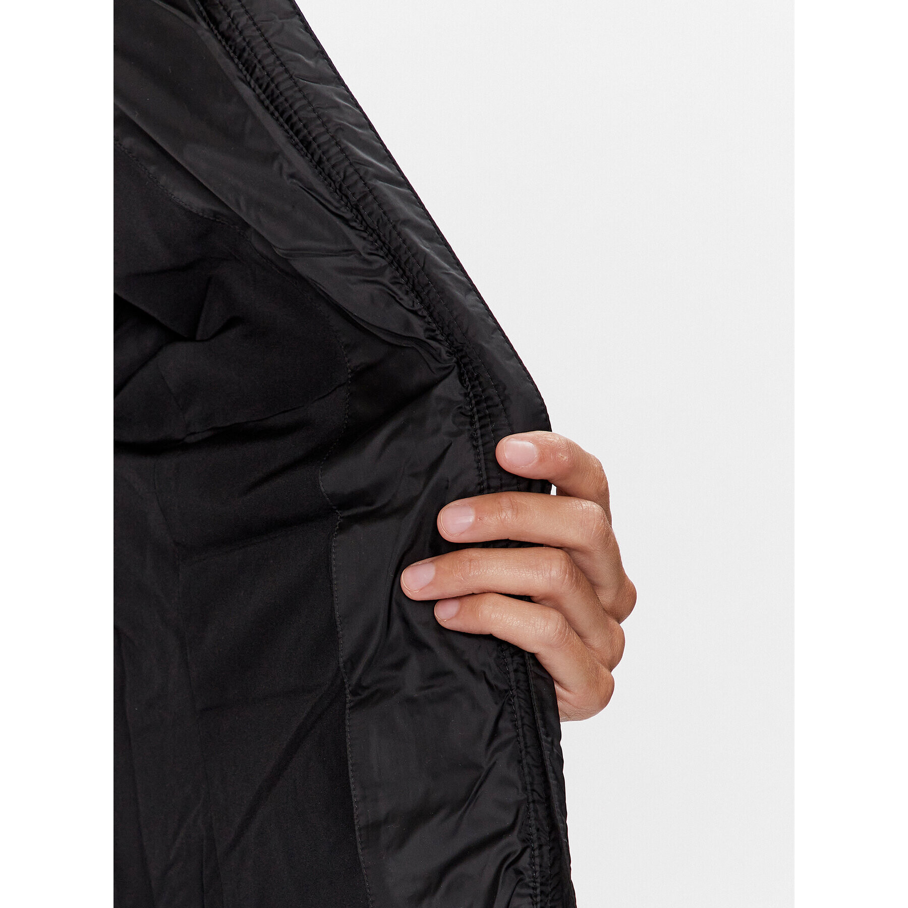 Tommy Hilfiger Пухено яке WW0WW39581 Черен Regular Fit - Pepit.bg