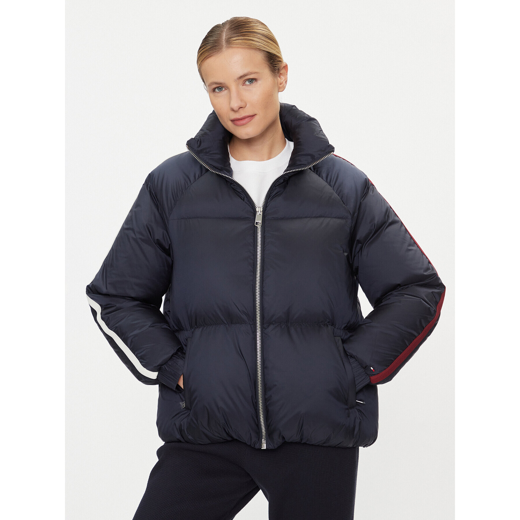 Tommy Hilfiger Пухено яке WW0WW40093 Тъмносин Regular Fit - Pepit.bg