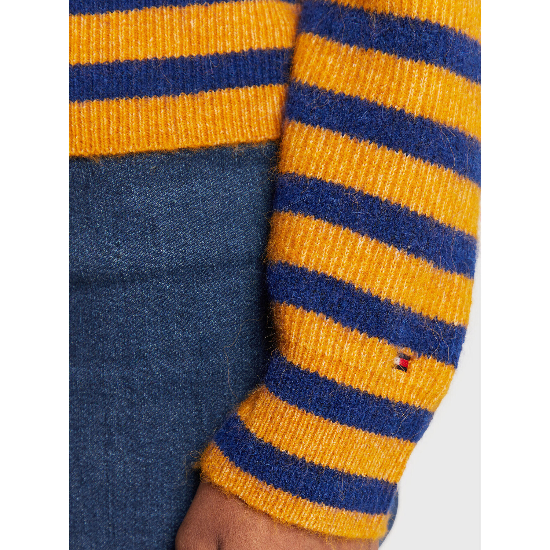 Tommy Hilfiger Пуловер Blend WW0WW35874 Жълт Regular Fit - Pepit.bg
