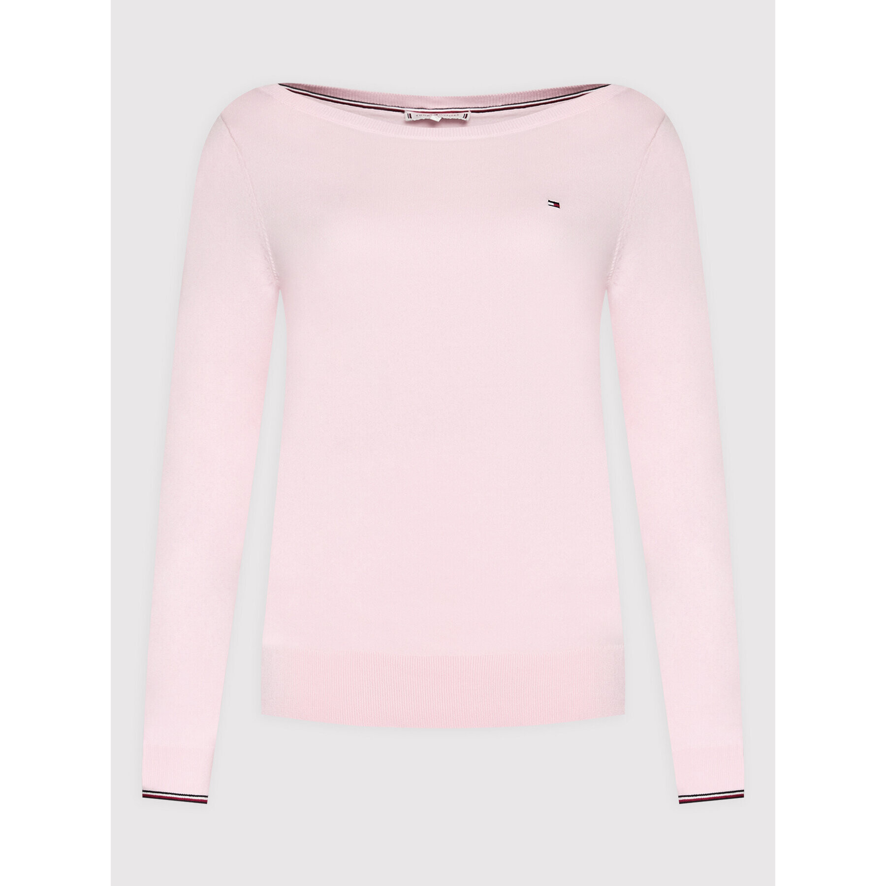 Tommy Hilfiger Пуловер Boat WW0WW25656 Розов Regular Fit - Pepit.bg