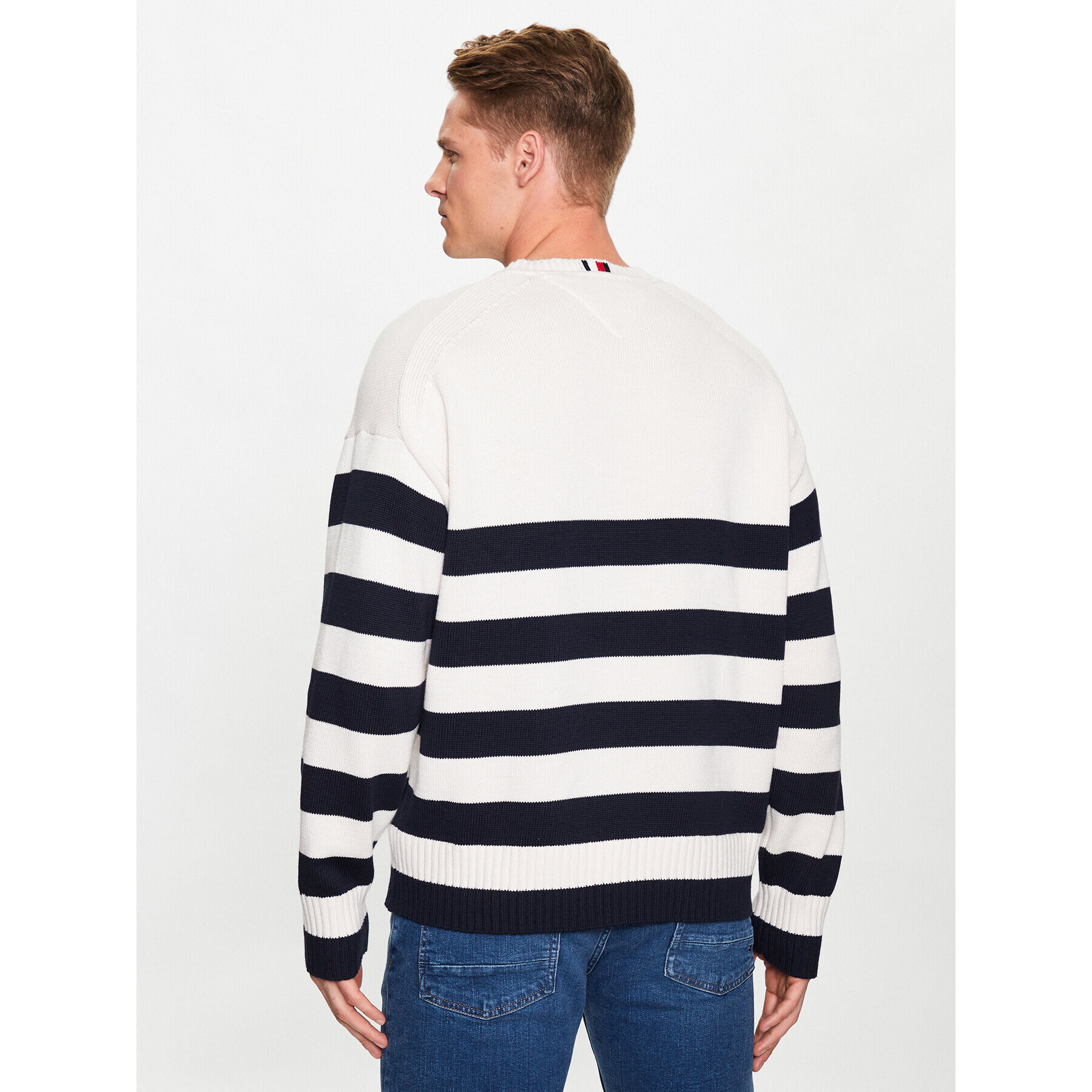 Tommy Hilfiger Пуловер Breton MW0MW31007 Цветен Oversize - Pepit.bg