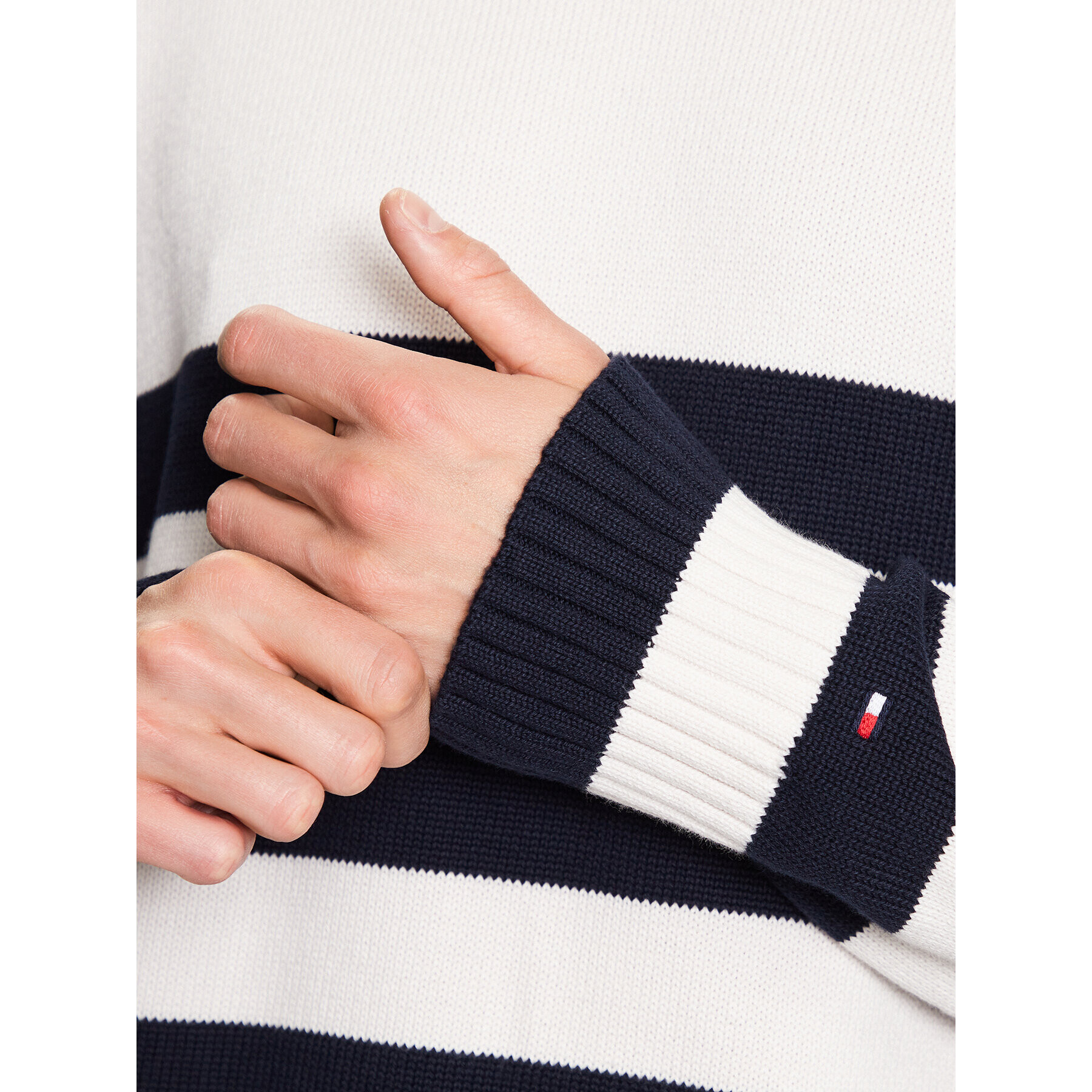 Tommy Hilfiger Пуловер Breton MW0MW31007 Цветен Oversize - Pepit.bg