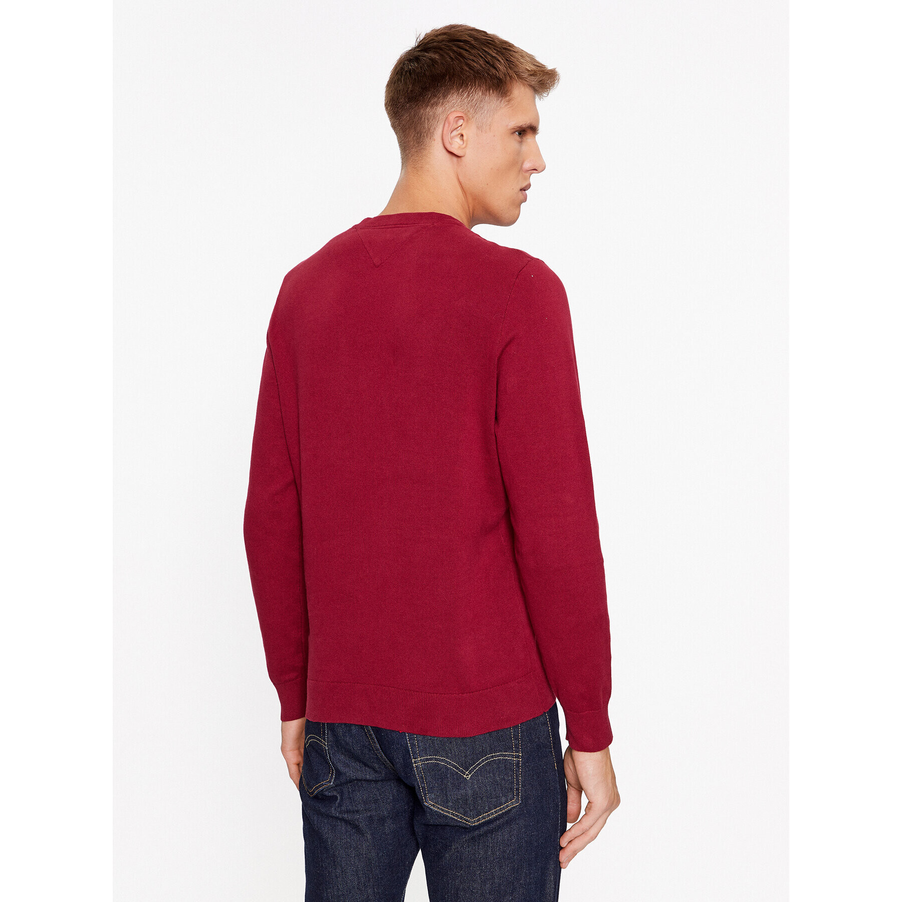Tommy Hilfiger Пуловер Classic MW0MW32026 Бордо Regular Fit - Pepit.bg