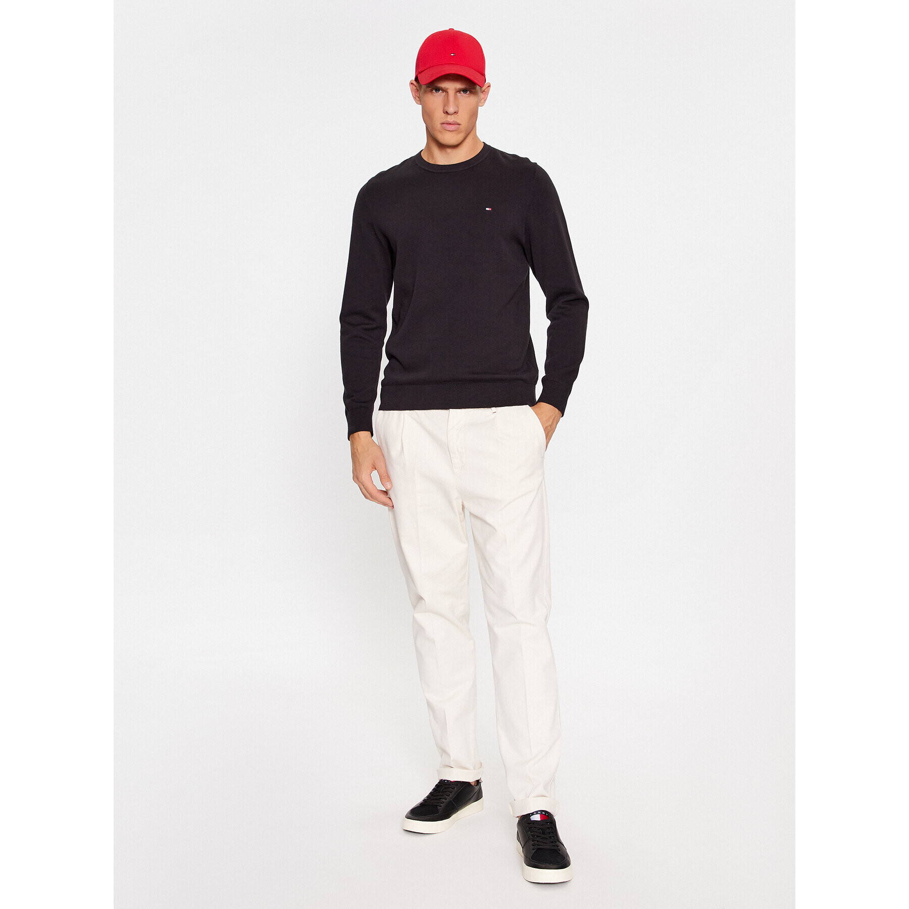 Tommy Hilfiger Пуловер Classic MW0MW32026 Черен Regular Fit - Pepit.bg