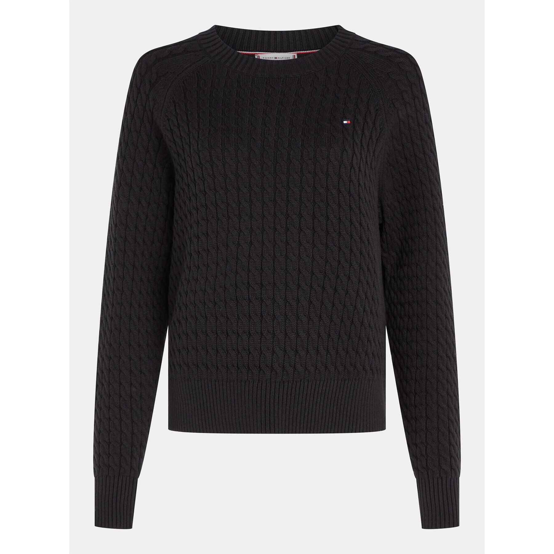 Tommy Hilfiger Пуловер Co Mini WW0WW39906 Черен Regular Fit - Pepit.bg