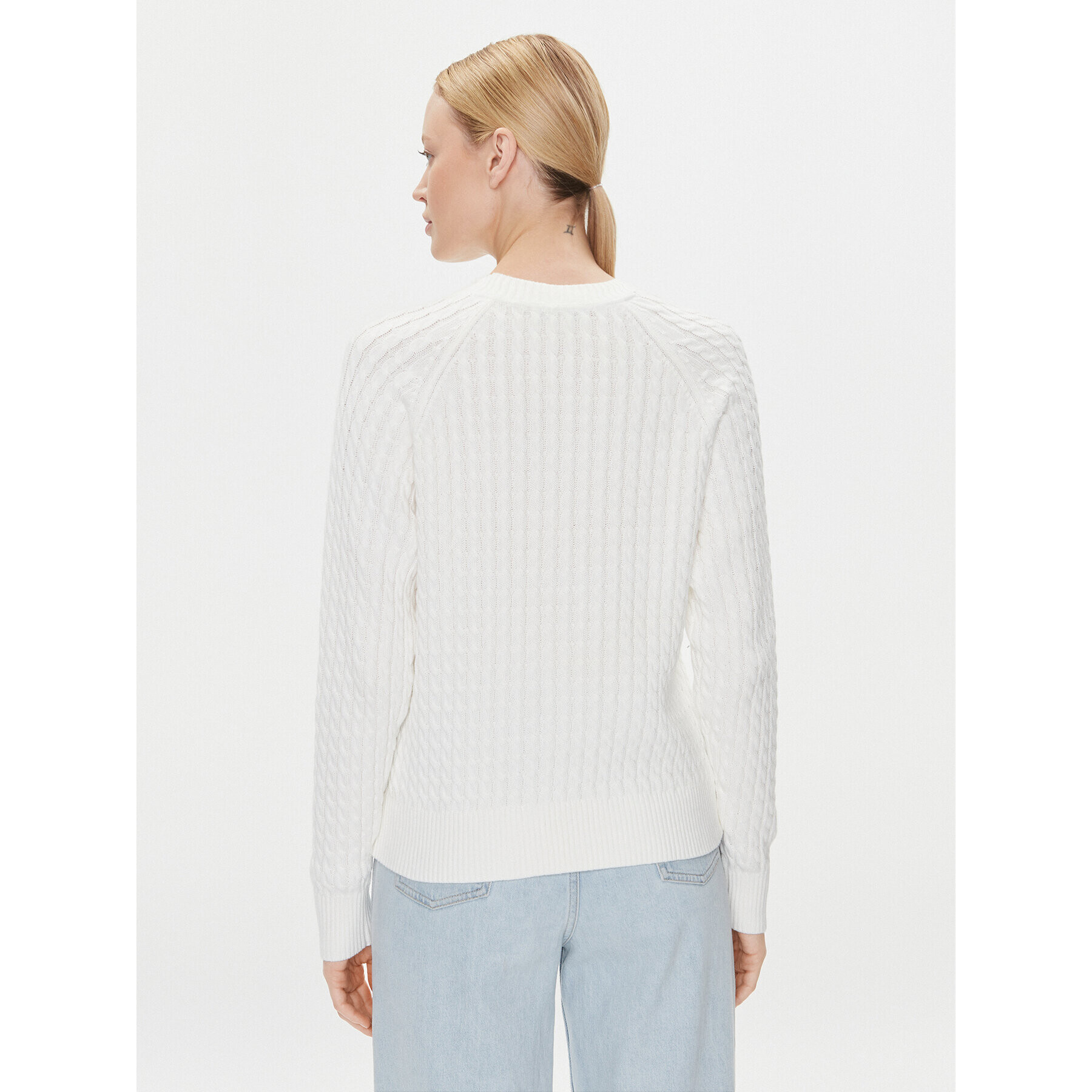 Tommy Hilfiger Пуловер Co Mini WW0WW39906 Екрю Regular Fit - Pepit.bg