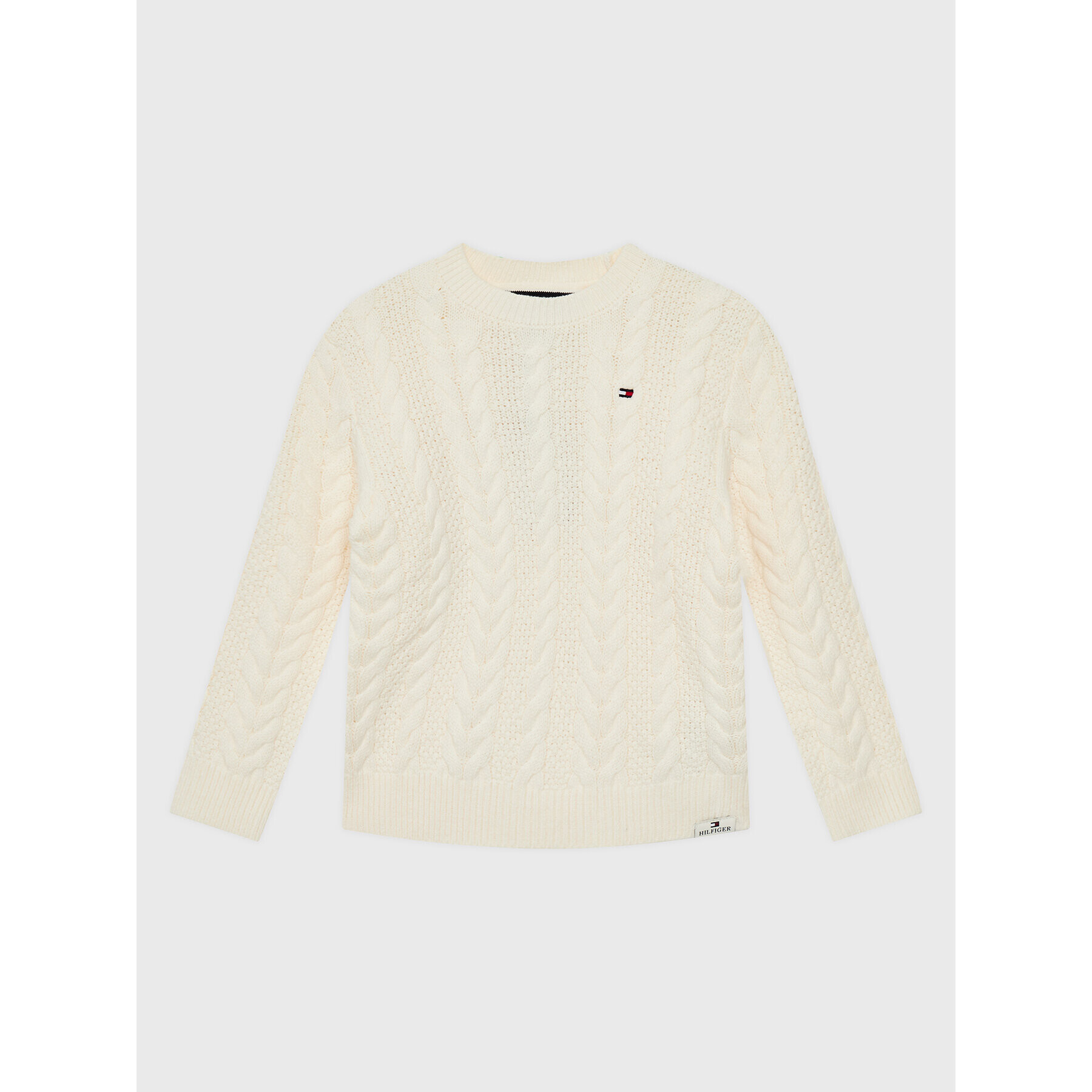 Tommy Hilfiger Пуловер Essentail Cable KB0KB07827 D Бежов Regular Fit - Pepit.bg